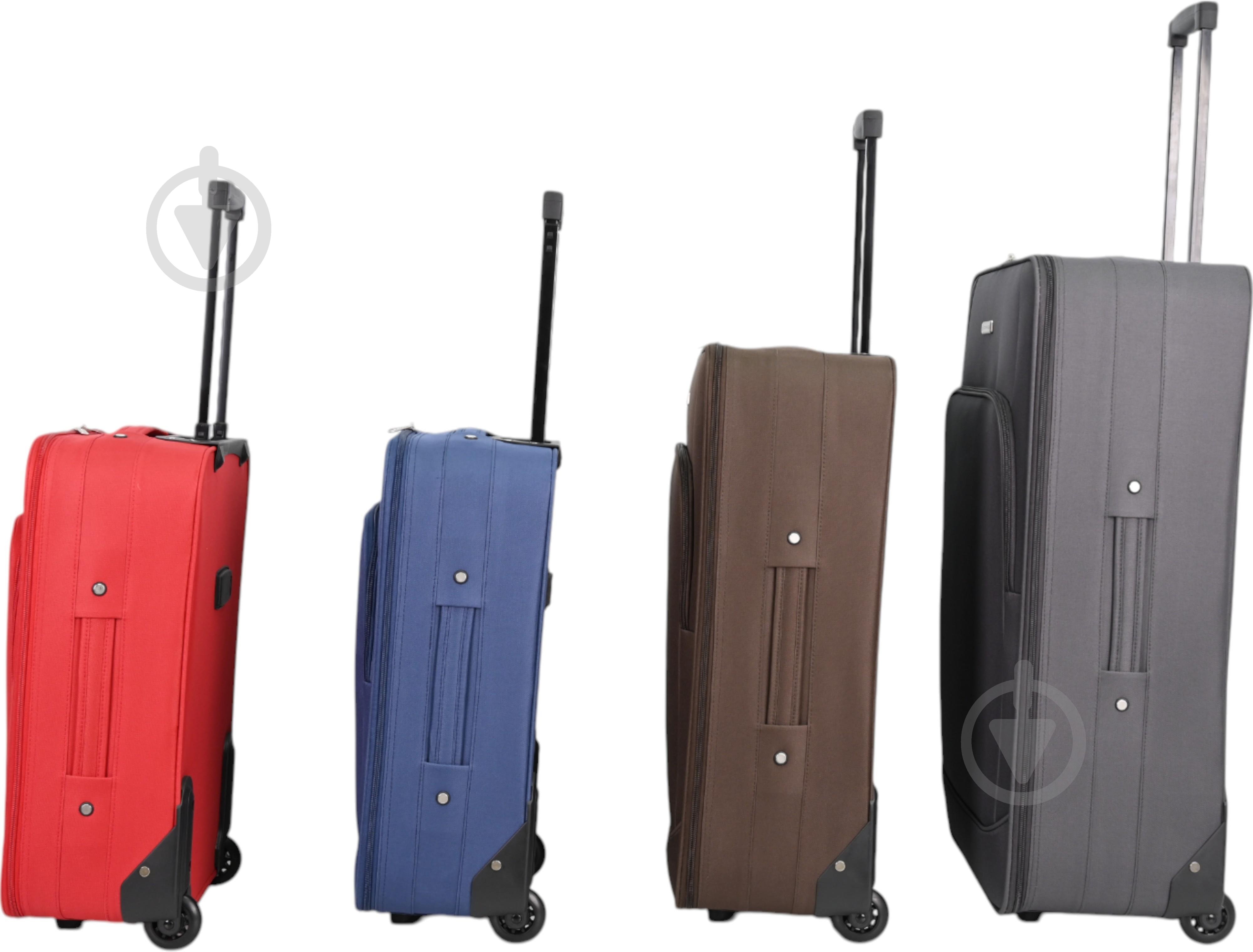 ᐉ Чемодан Compass MS-2502 80 л красный 46x27x74 см L • Купить в