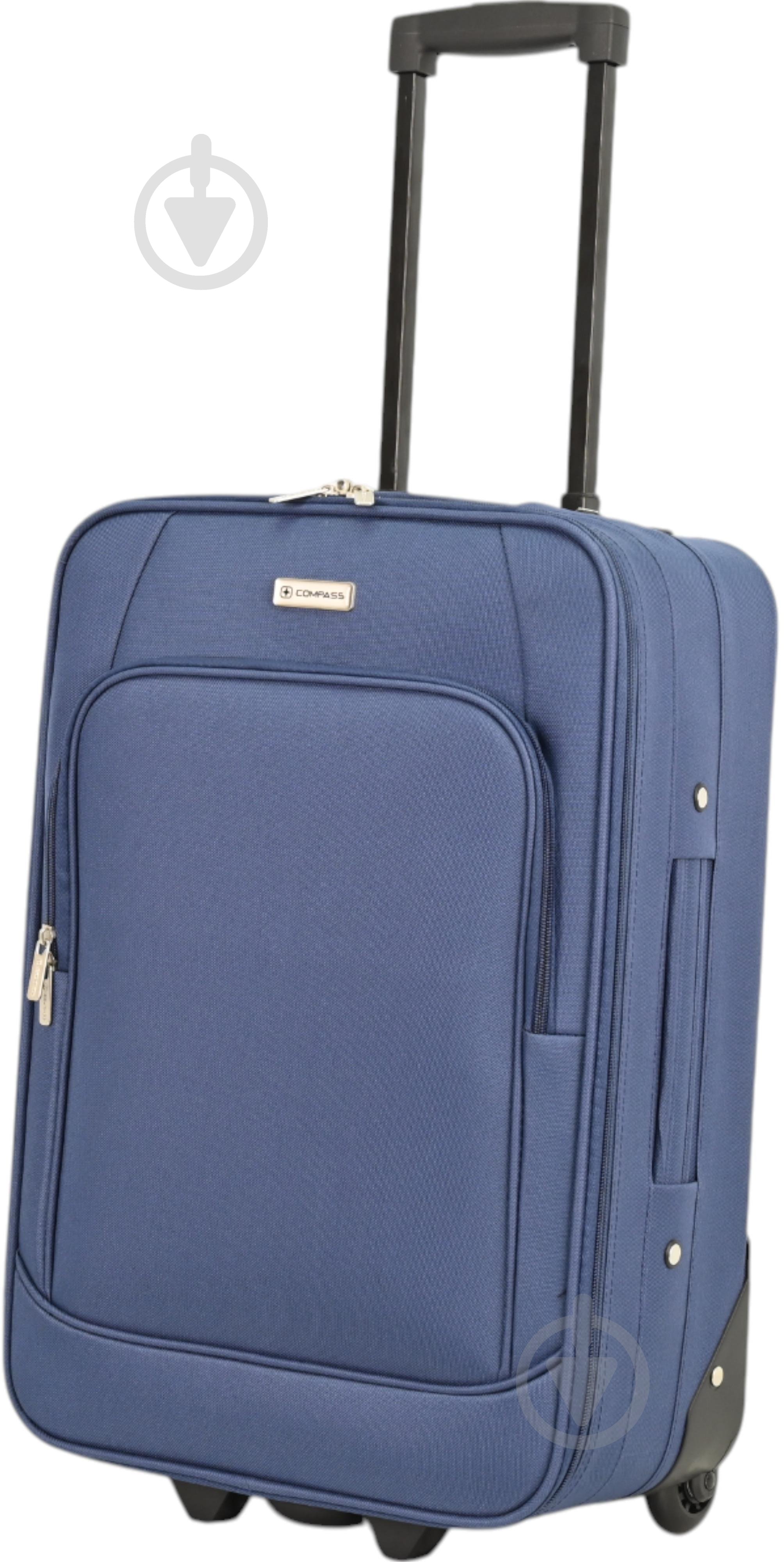 Валіза Compass MS-2502 80 л синій 46x27x74 см L - фото 2