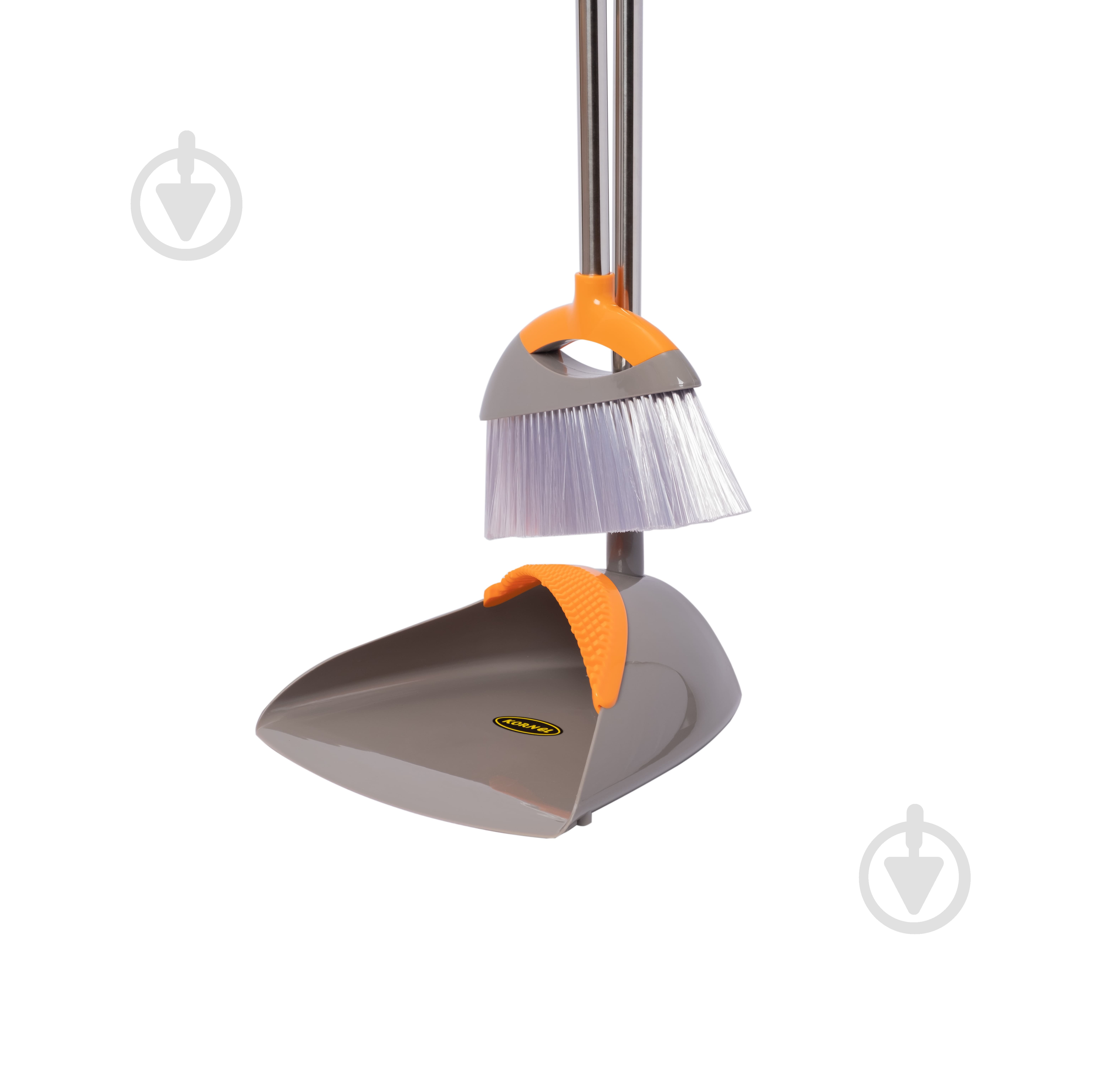 Совок со щеткой Kornel 90 см серый HY 9301 - фото 4 Совок со щеткой Kornel 90 см серый HY 9301 - фото 4