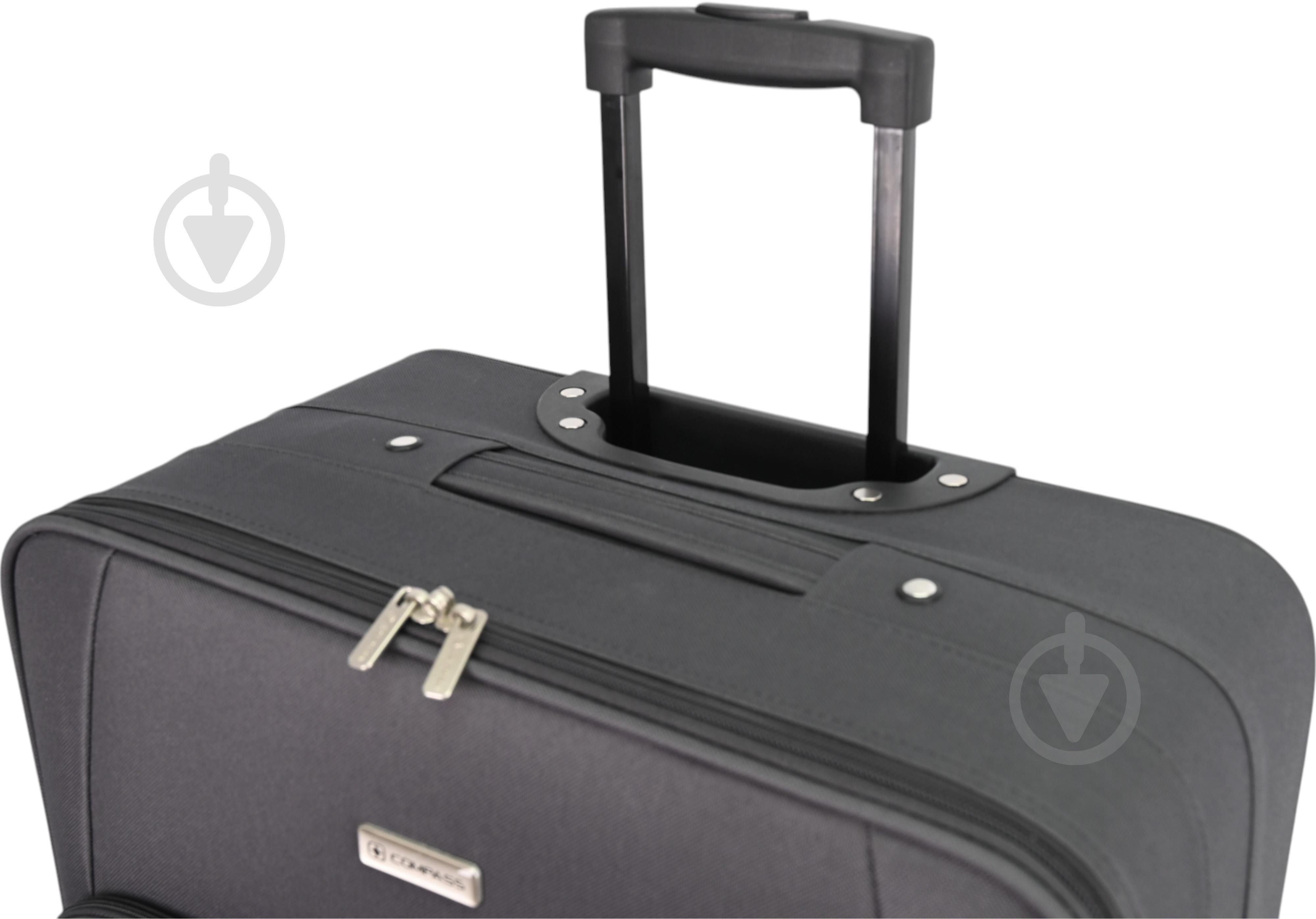 Валіза Compass MS-2502 30 л темно-сірий 36x20x54 см S - фото 6