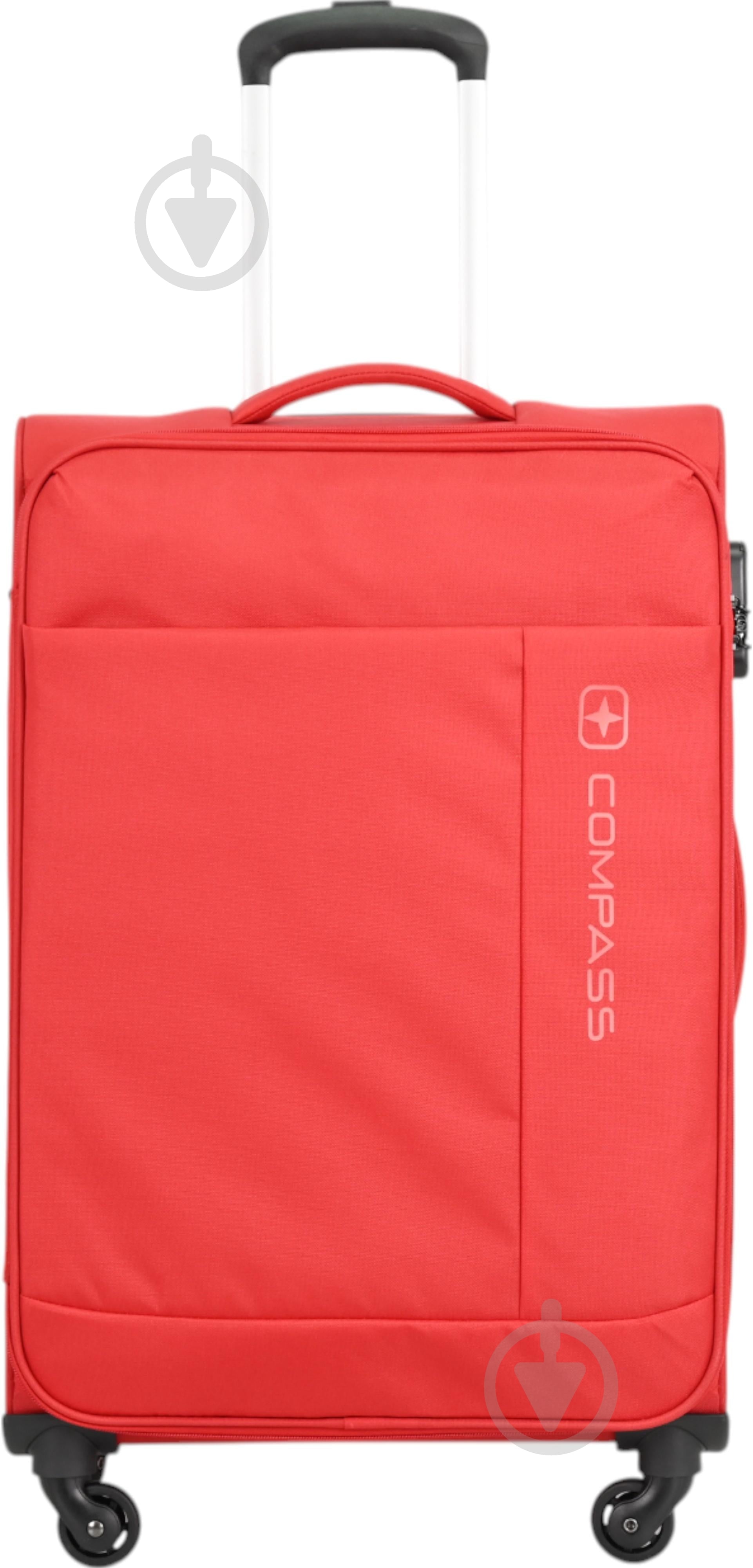 ᐉ Чемодан Compass MS-2501 35 л красный 56x38x20 см S • Купить в