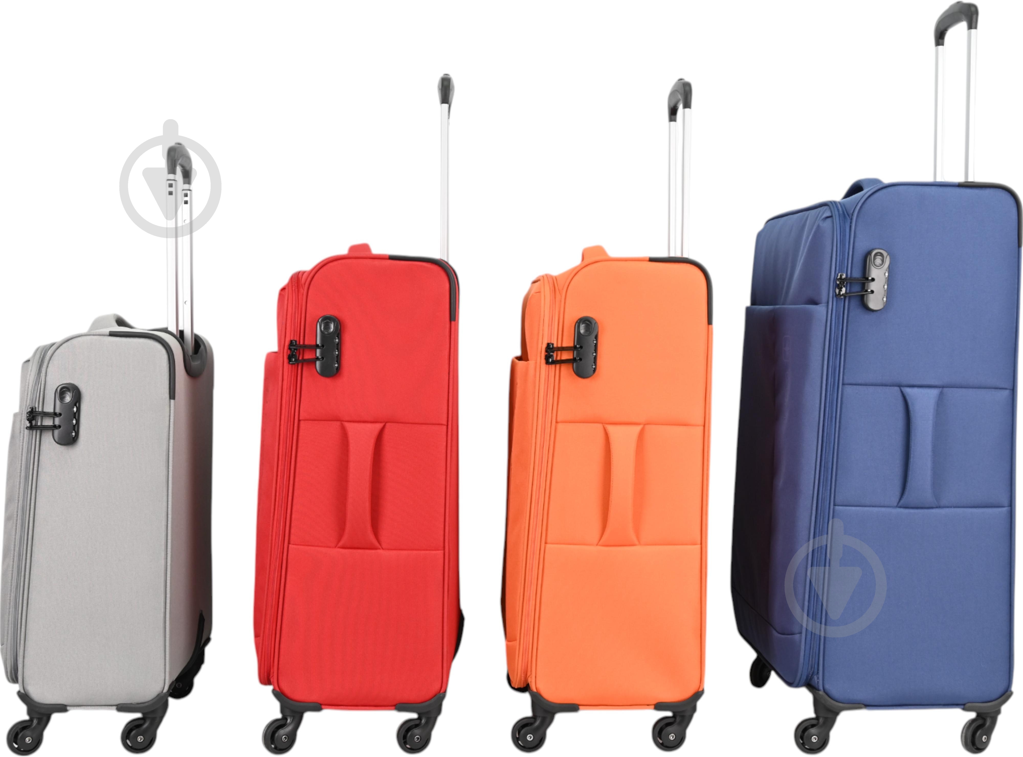 ᐉ Валіза Compass MS-2501 35 л червоний 56x38x20 см S • Краща ціна