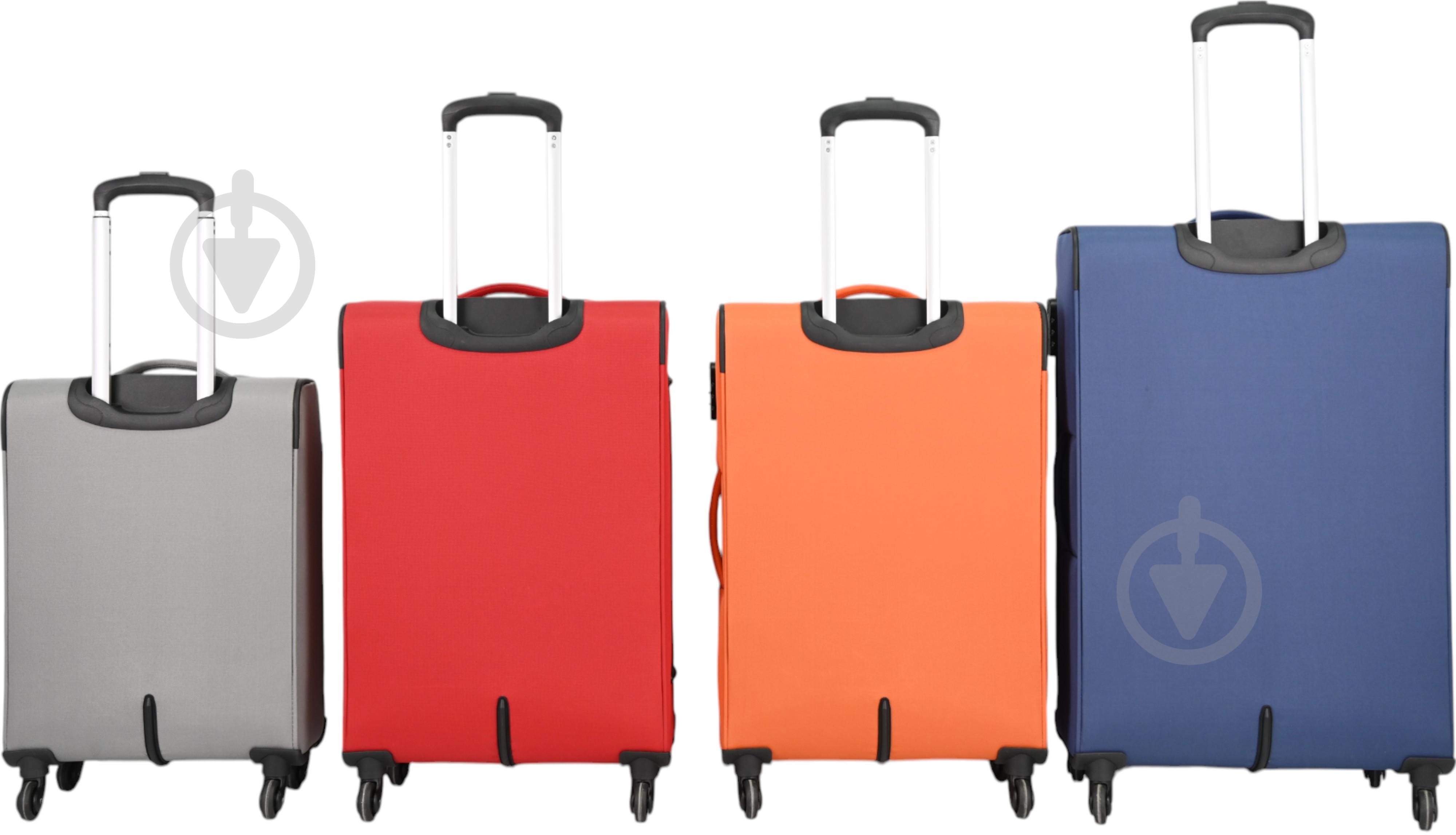 ᐉ Валіза Compass MS-2501 35 л червоний 56x38x20 см S • Краща ціна
