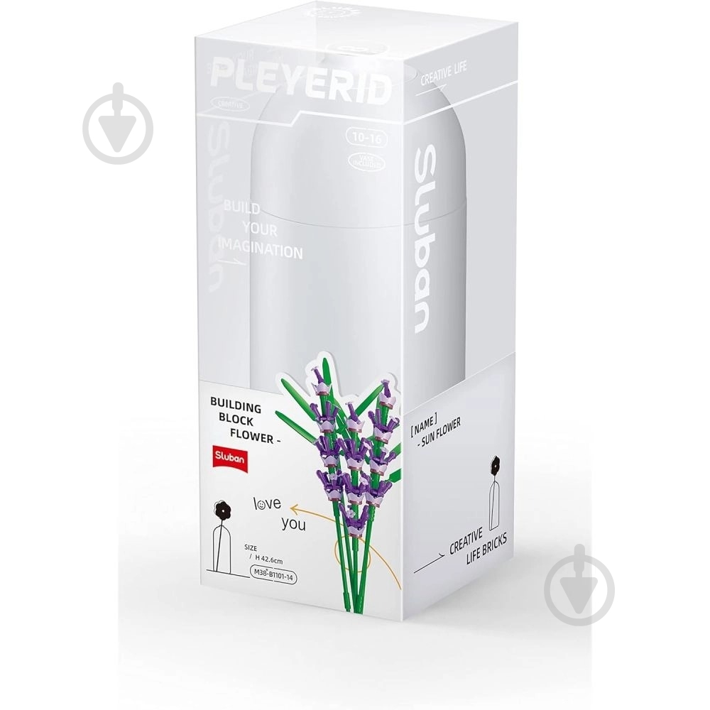 Конструктор Sluban Лаванда M38-B1101-14 - фото 3 Конструктор Sluban Лаванда M38-B1101-14 - фото 3
