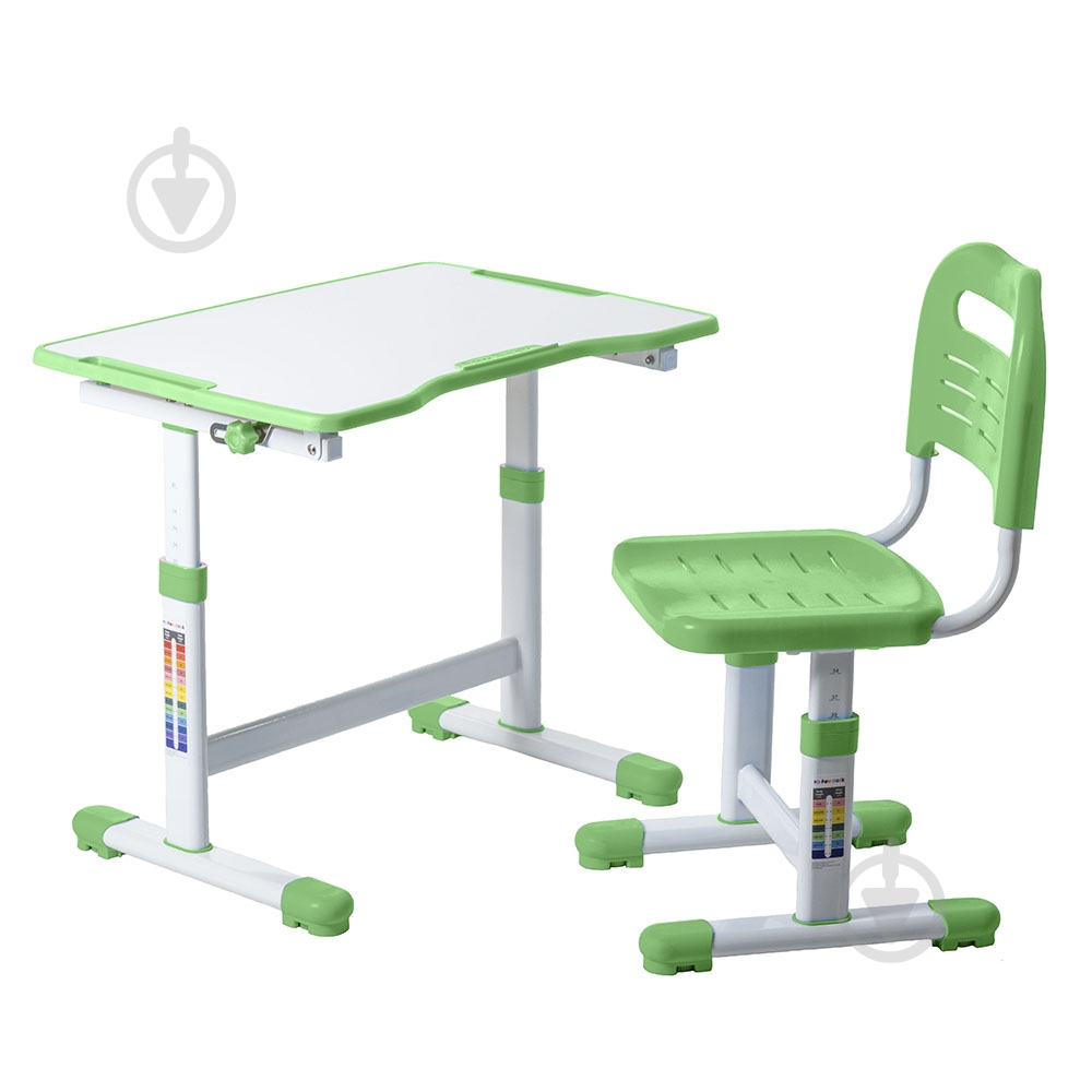 Комплект парта и стул-трансформеры FunDesk Sole II Green - фото 1 Комплект парта и стул-трансформеры FunDesk Sole II Green - фото 1