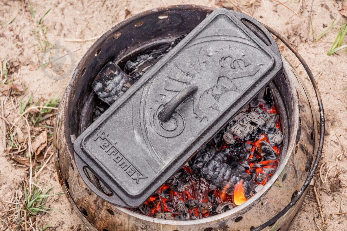 Жаровня чугунная Petromax 2,4 л Loaf Pan with Lid - фото 7