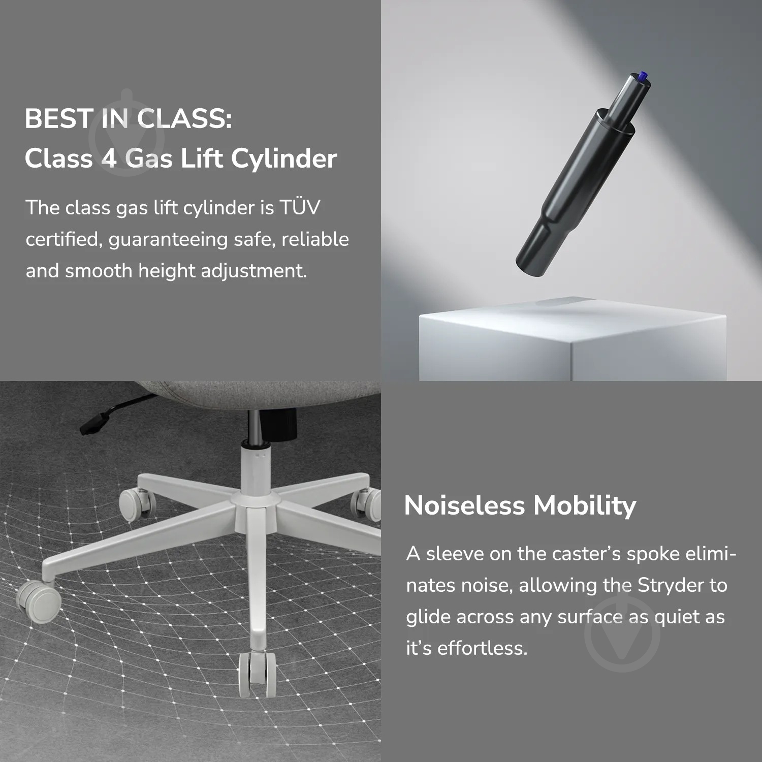 Кресло офисное Cougar Stryder белый - фото 17 Кресло офисное Cougar Stryder белый - фото 17