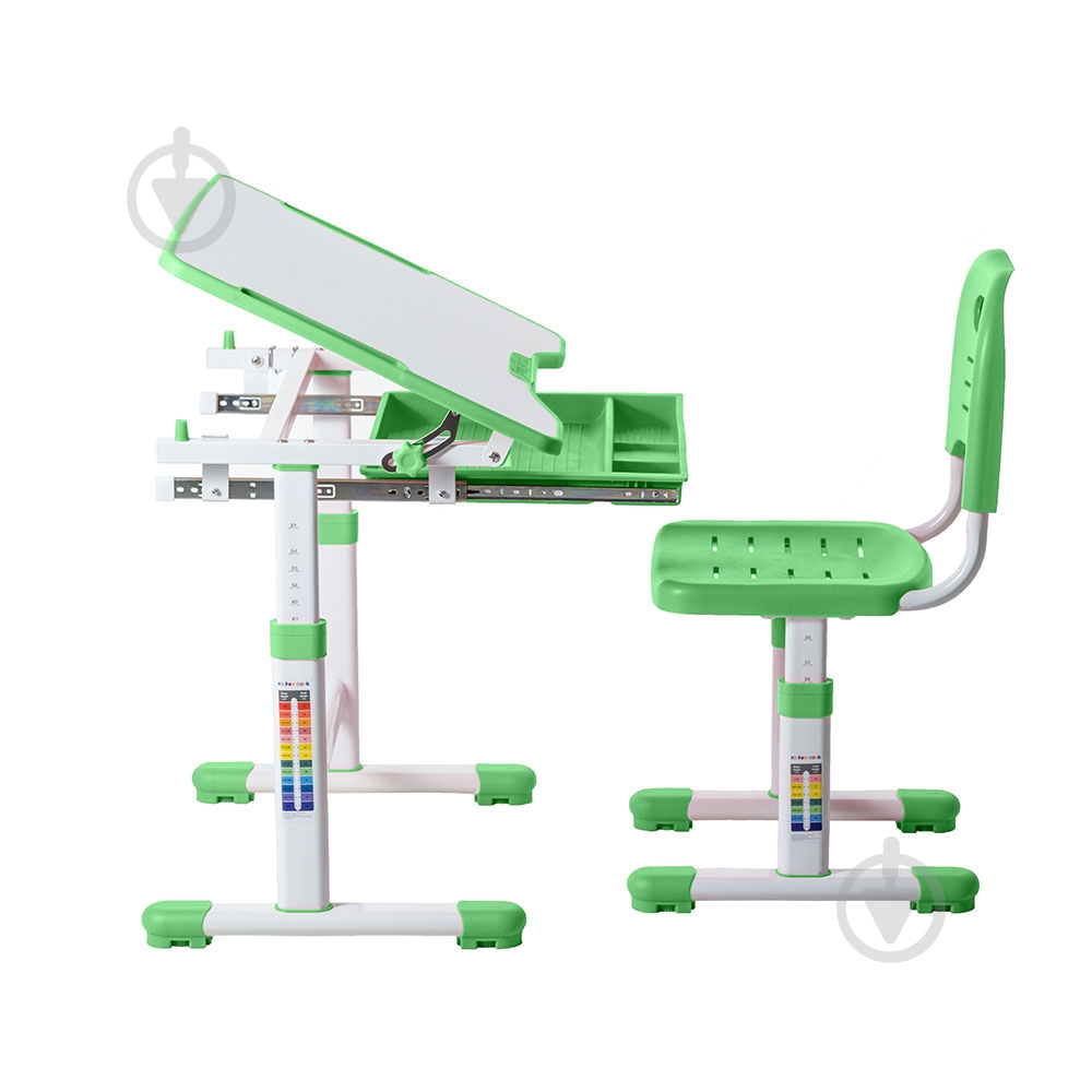 Комплект парта і стілець-трансформери FunDesk Sole Green - фото 3 Комплект парта і стілець-трансформери FunDesk Sole Green - фото 3