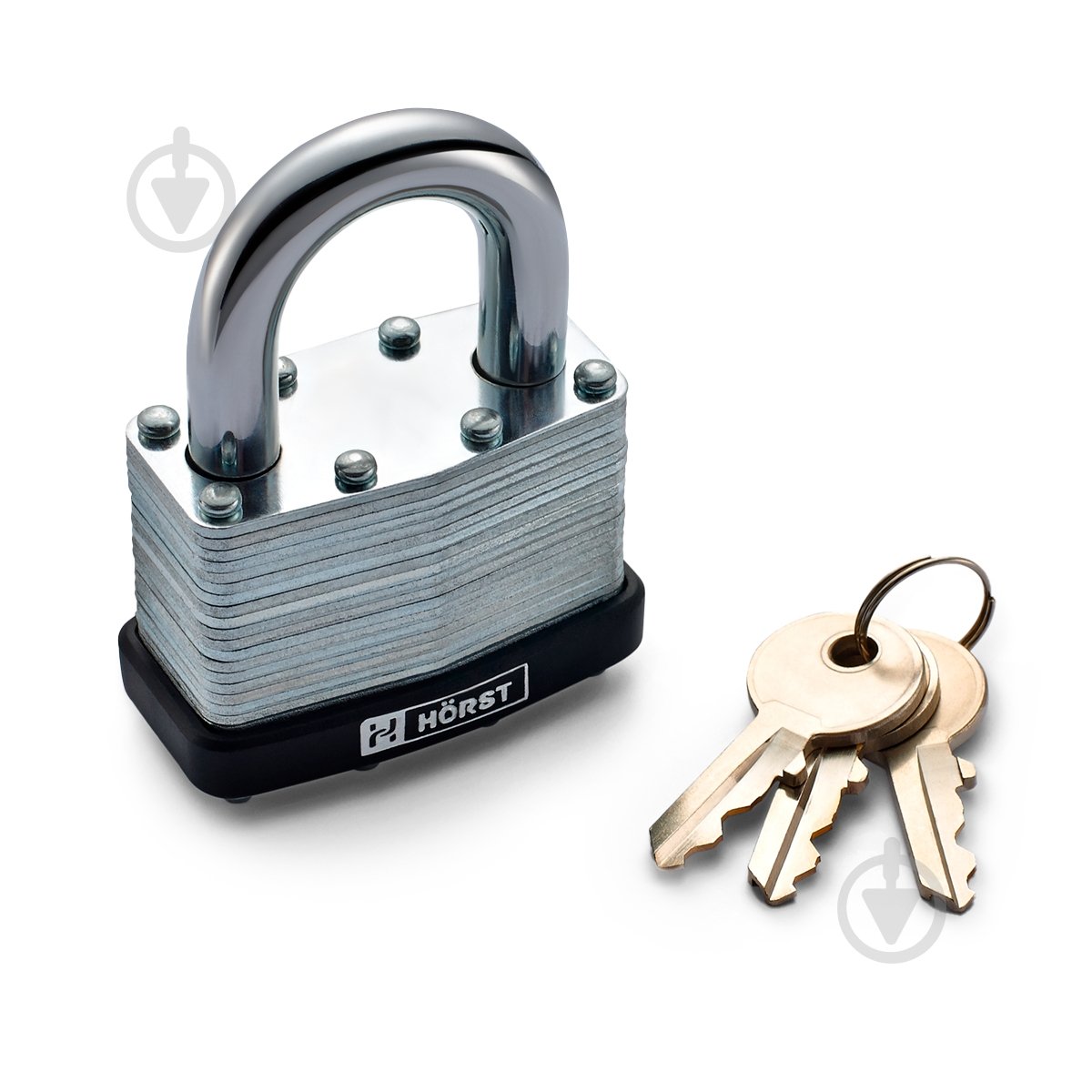 Замок навесной Horst HR-LS-50E открытый (амбарный) - фото 3 Замок навесной Horst HR-LS-50E открытый (амбарный) - фото 3