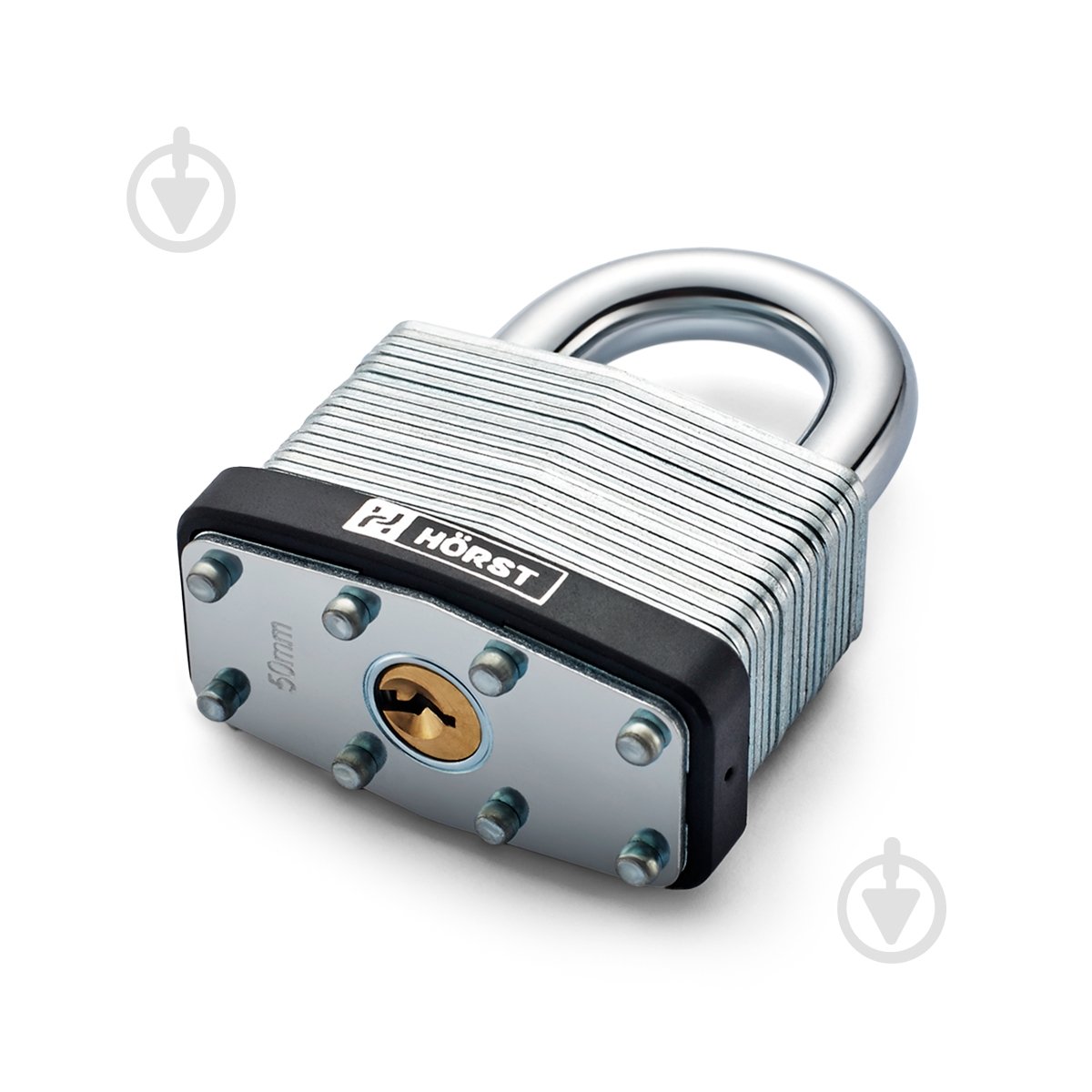 Замок навесной Horst HR-LS-50E открытый (амбарный) - фото 2 Замок навесной Horst HR-LS-50E открытый (амбарный) - фото 2