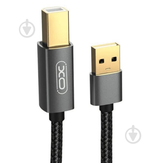 Кабель Xo USB A - USB B GB010A 1,5 м black - фото 3