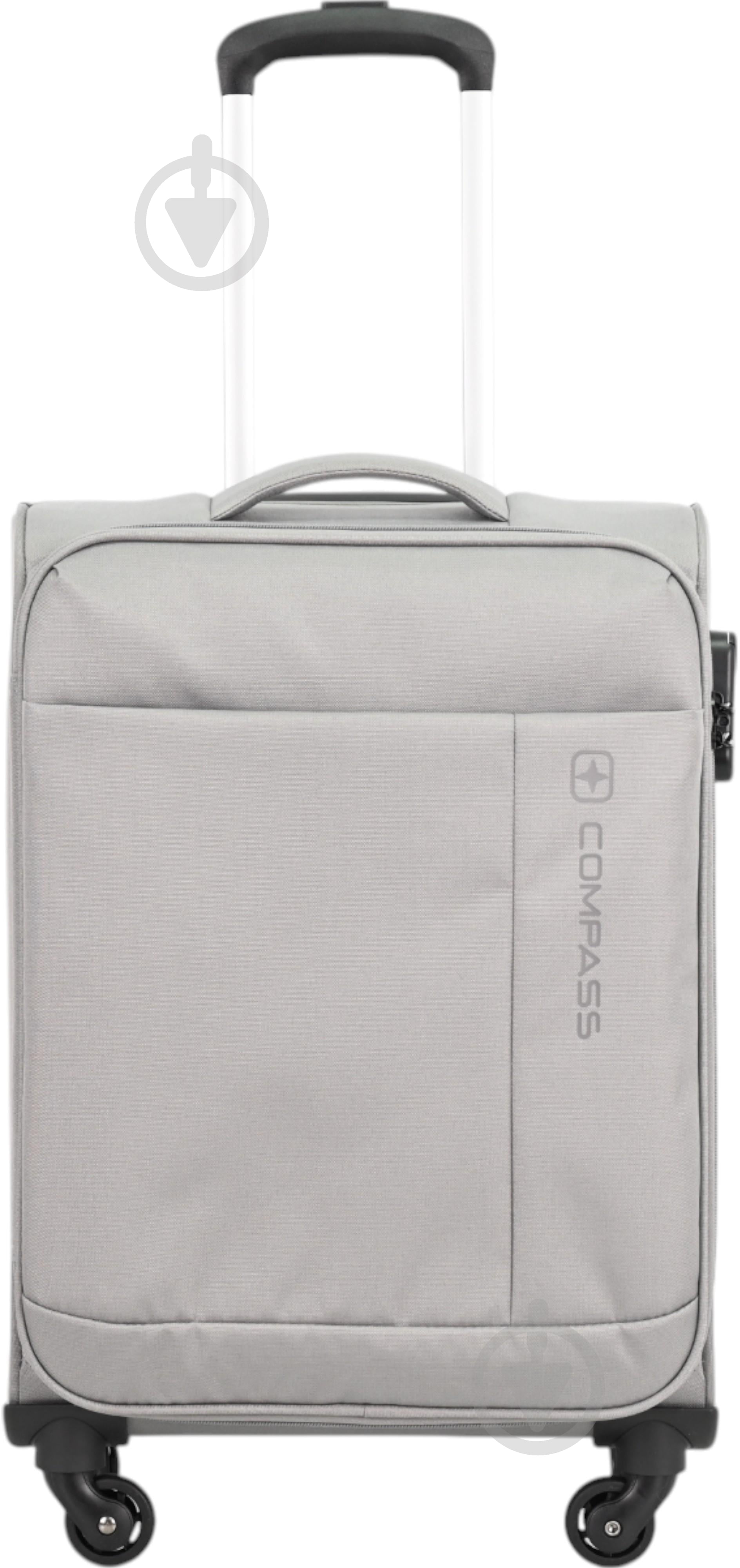 Чемодан Compass MS-2501 58 л серый 67x42x24 см M - фото 1 Чемодан Compass MS-2501 58 л серый 67x42x24 см M - фото 1