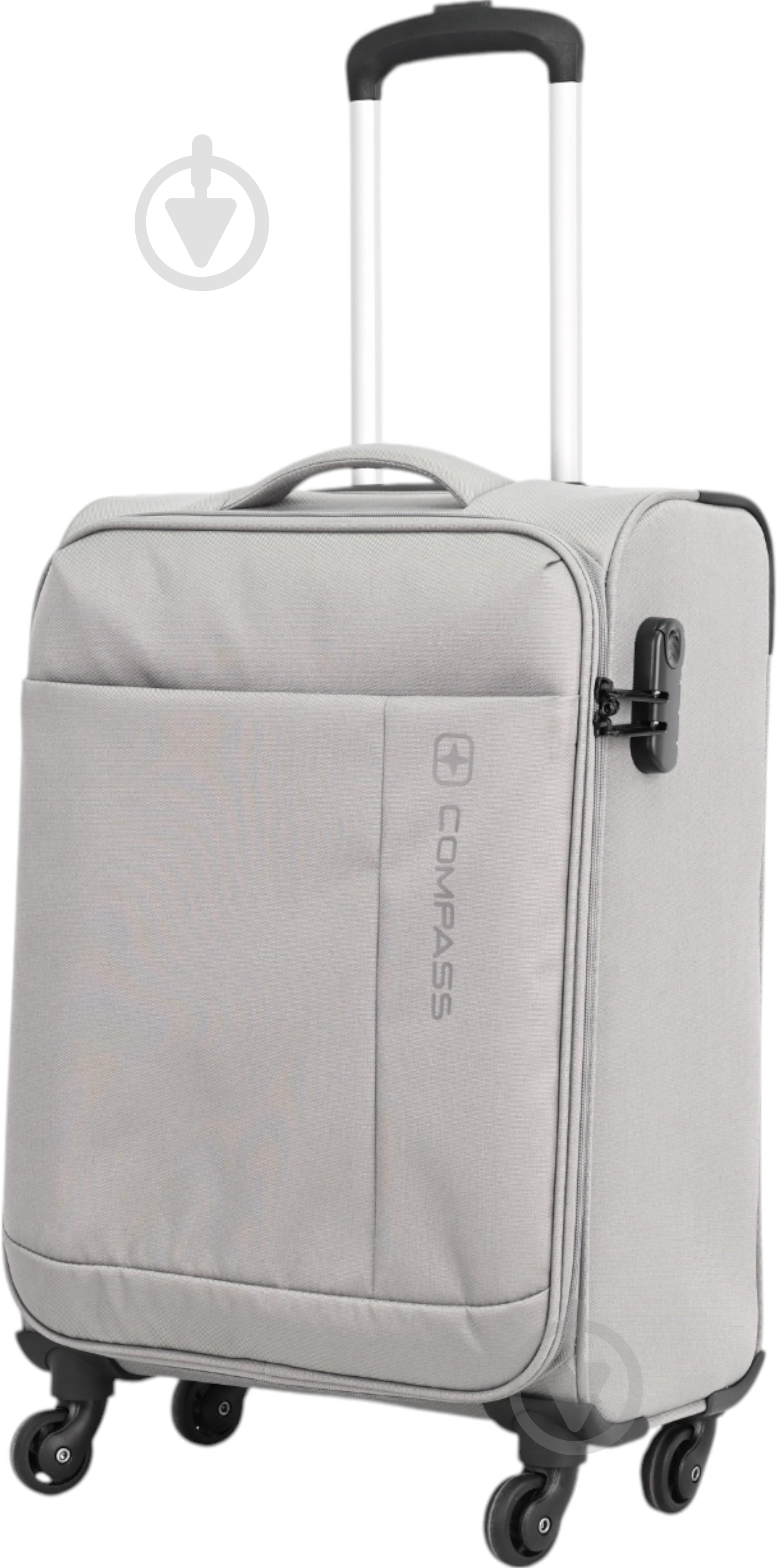 Чемодан Compass MS-2501 58 л серый 67x42x24 см M - фото 2 Чемодан Compass MS-2501 58 л серый 67x42x24 см M - фото 2