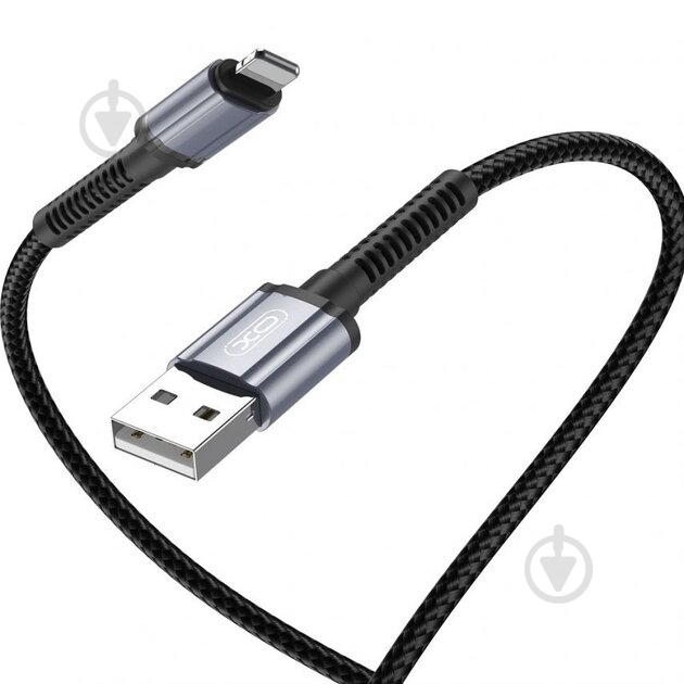 Кабель Xo USB A - Lightning NB215 2.4A 1 м black - фото 2 Кабель Xo USB A - Lightning NB215 2.4A 1 м black - фото 2