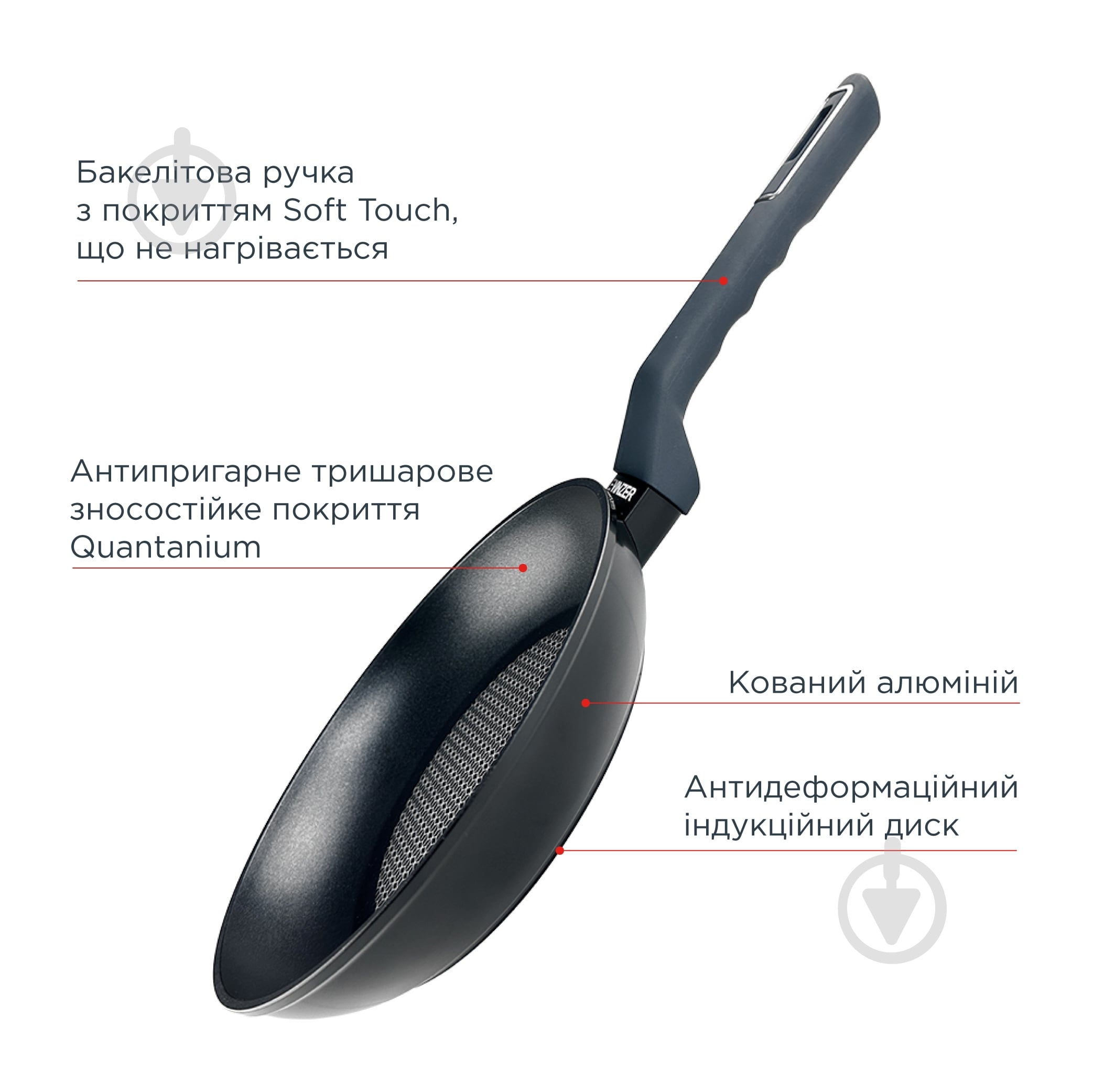 Сковорода Vinzer Onyx Induction Line 50481 - фото 9