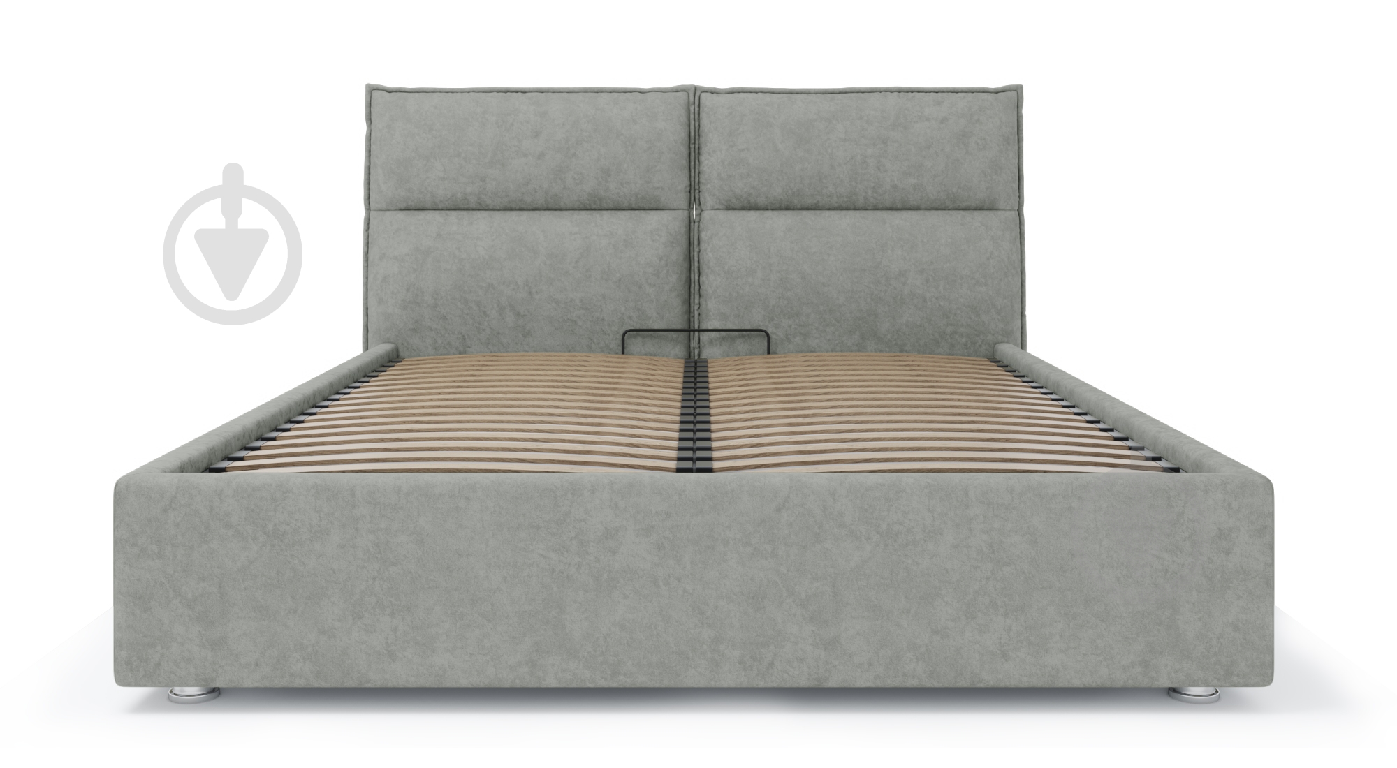 Кровать SOFYNO Санта Teddy 160x200 см темно-серый - фото 2