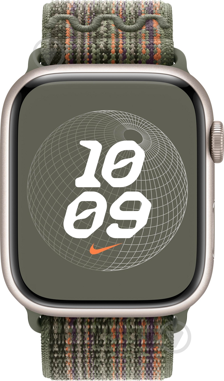Ремешок Apple 45mm Sequoia/Orange Nike Sport Loop (MTL63ZM/A) - фото 3