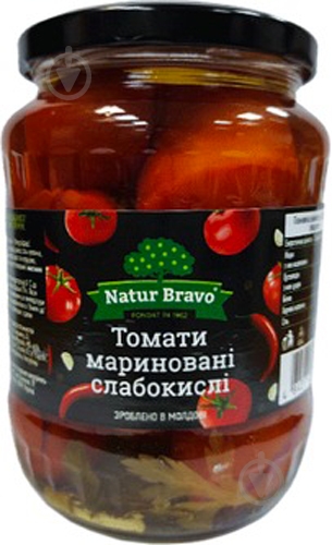 Томати Natur Bravo мариновані 720 мл - фото 1 Томати Natur Bravo мариновані 720 мл - фото 1