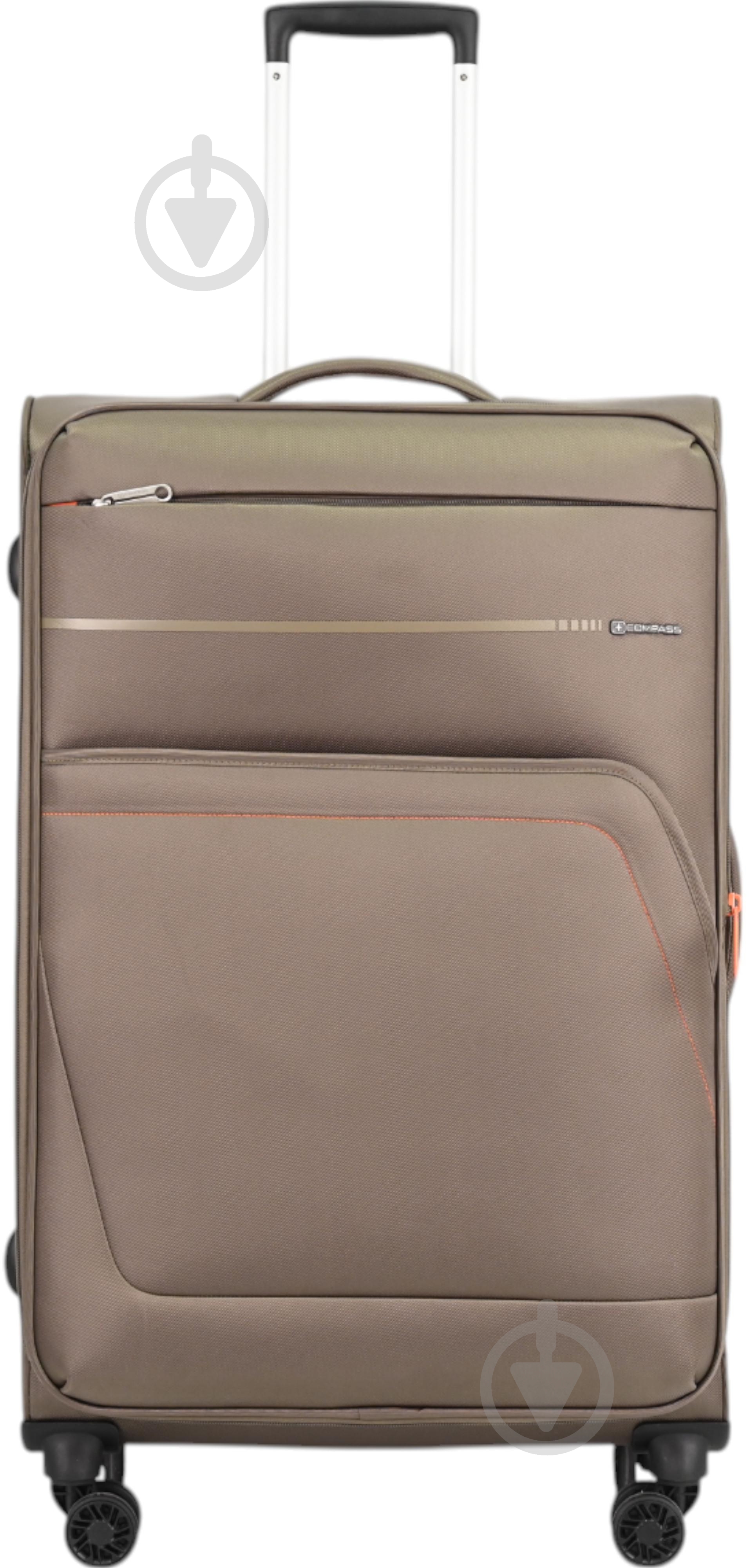 Валіза Compass MS-3006 88 л коричневий 77x48x28 см L - фото 1 Валіза Compass MS-3006 88 л коричневий 77x48x28 см L - фото 1