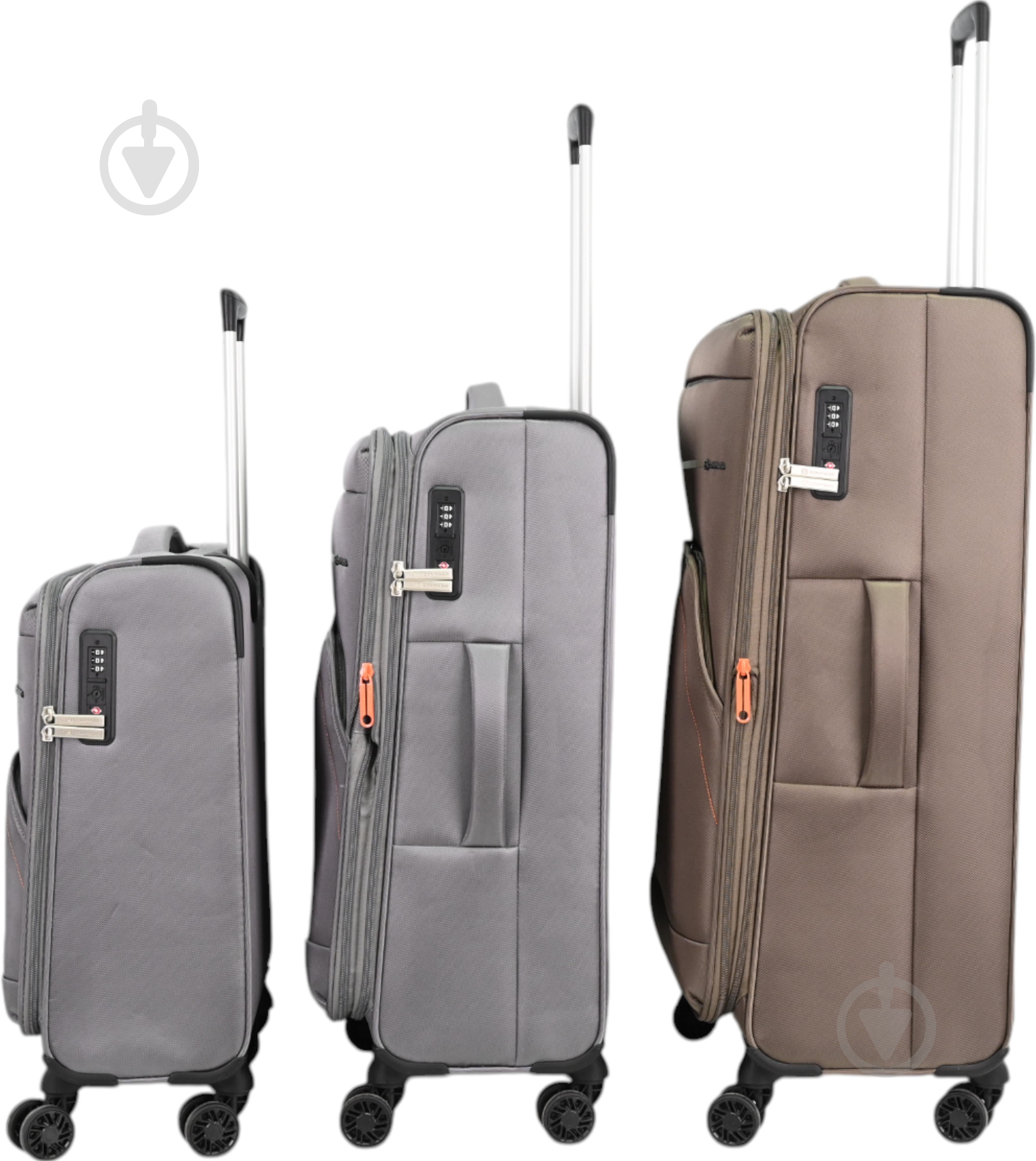 Валіза Compass MS-3006 88 л коричневий 77x48x28 см L - фото 16 Валіза Compass MS-3006 88 л коричневий 77x48x28 см L - фото 16