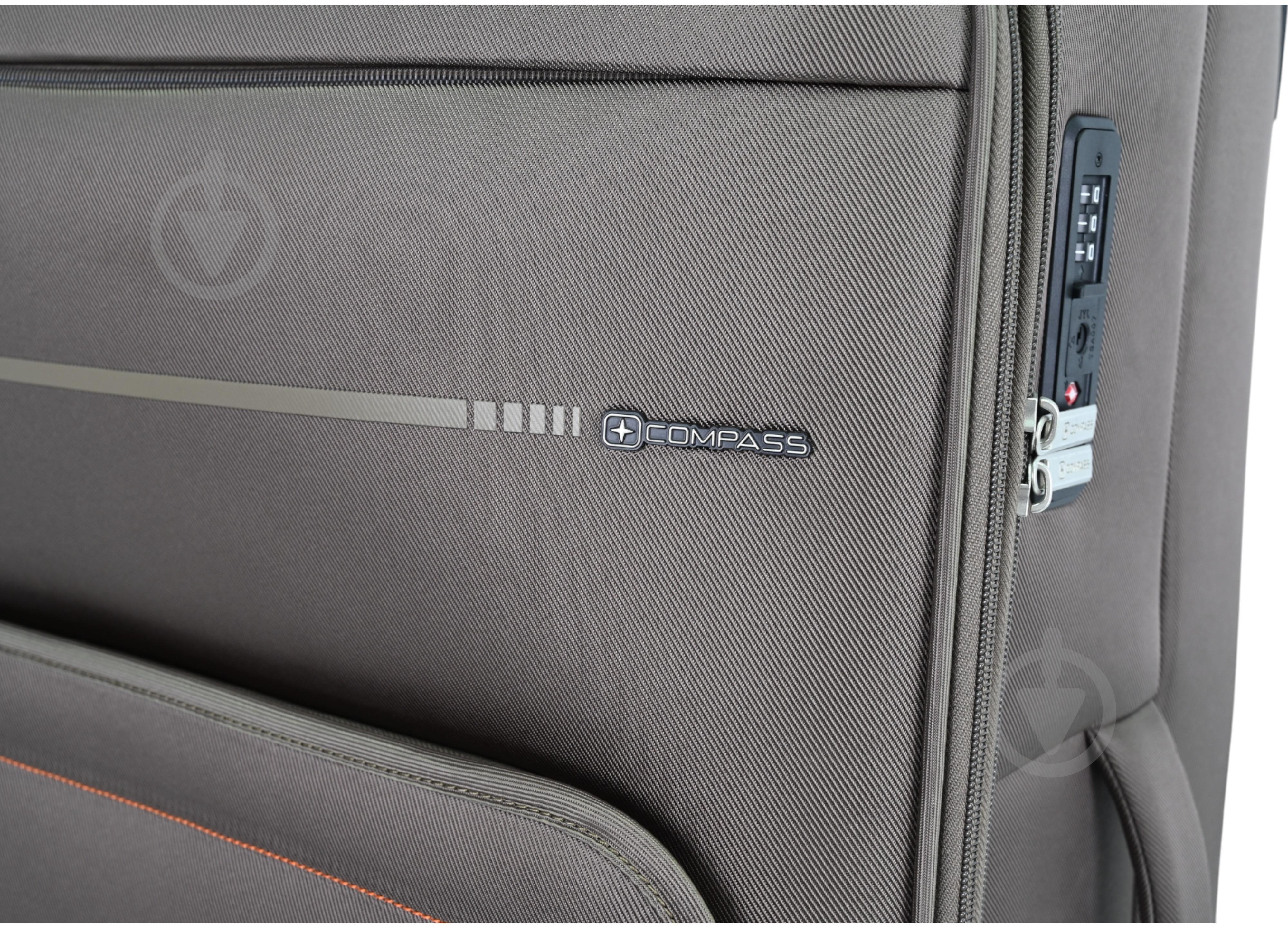 Валіза Compass MS-3006 88 л коричневий 77x48x28 см L - фото 3 Валіза Compass MS-3006 88 л коричневий 77x48x28 см L - фото 3
