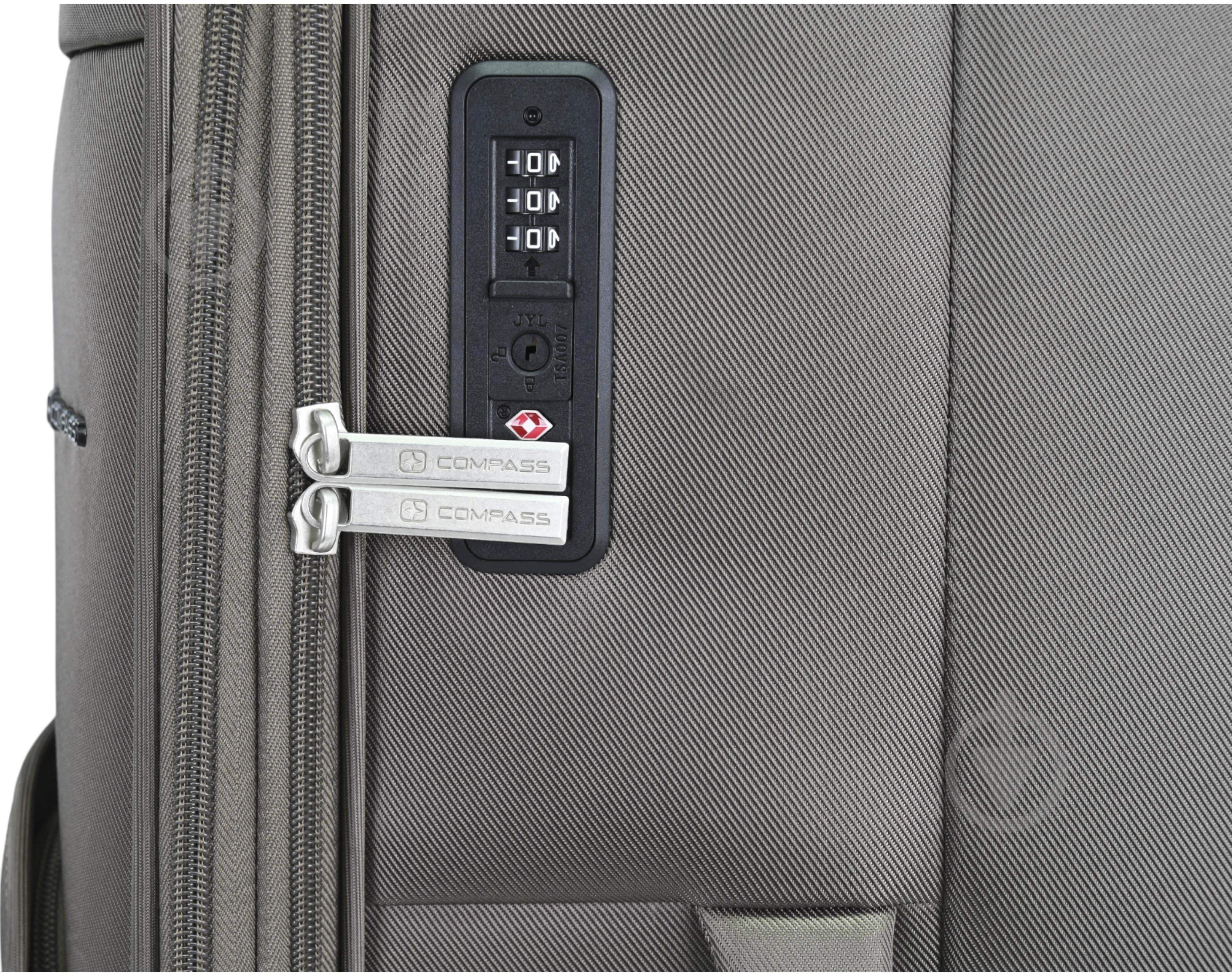 Валіза Compass MS-3006 88 л коричневий 77x48x28 см L - фото 5 Валіза Compass MS-3006 88 л коричневий 77x48x28 см L - фото 5