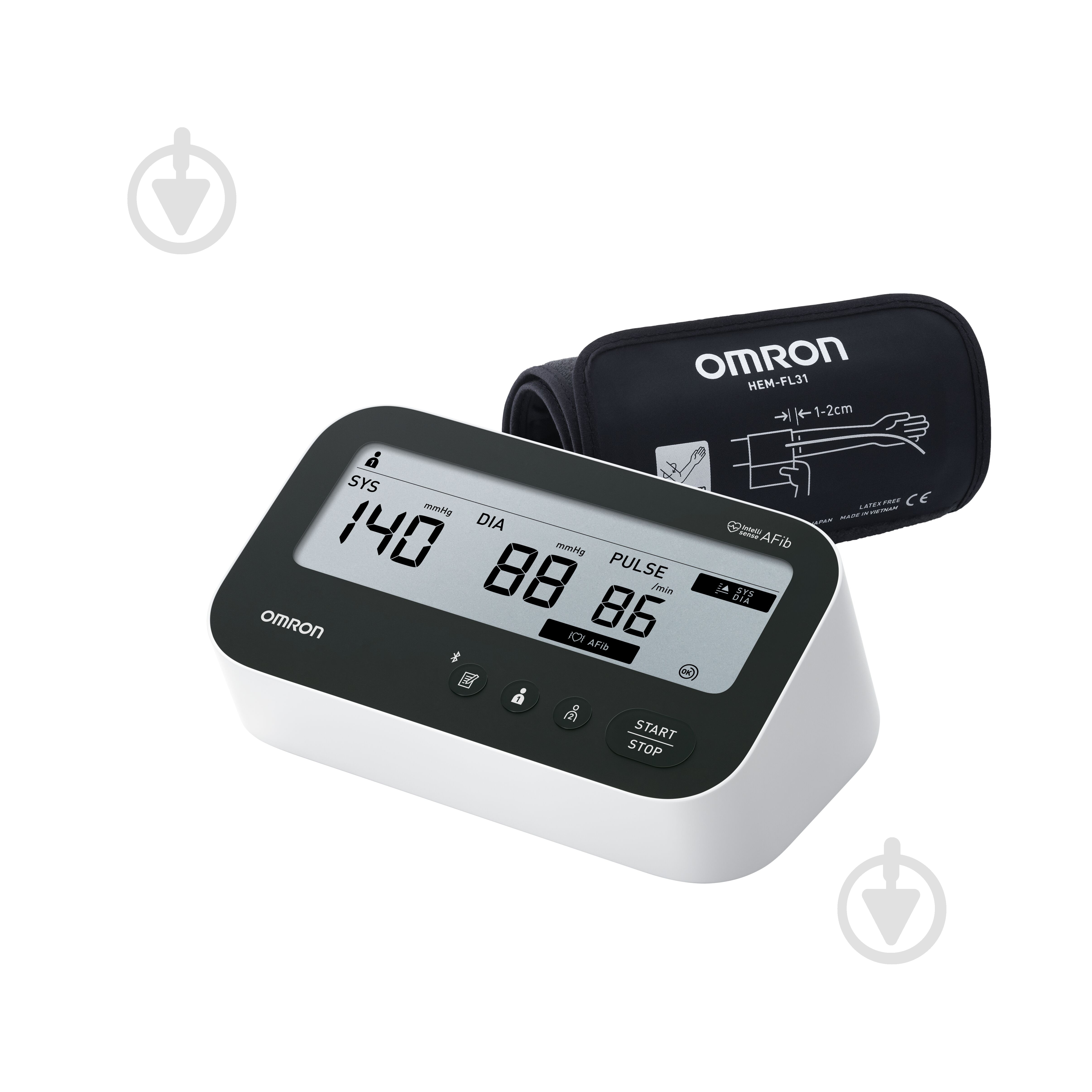 Тонометр электронный Omron M4 Connect AF HEM-7196T1-FLE - фото 1