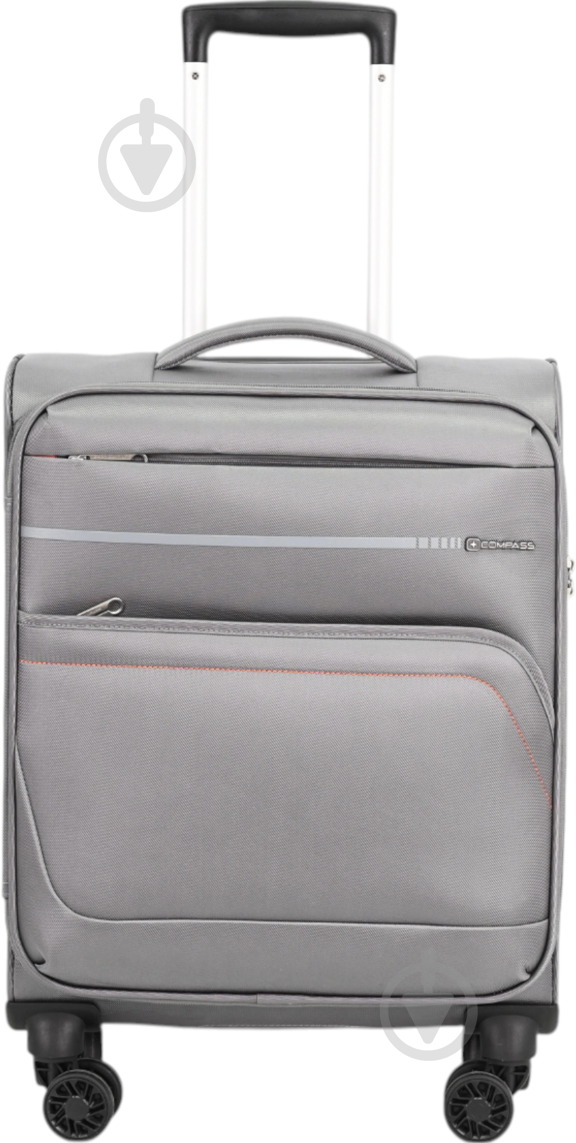 Чемодан Compass MS-3006 35 л серый 55x39x20 см S - фото 5