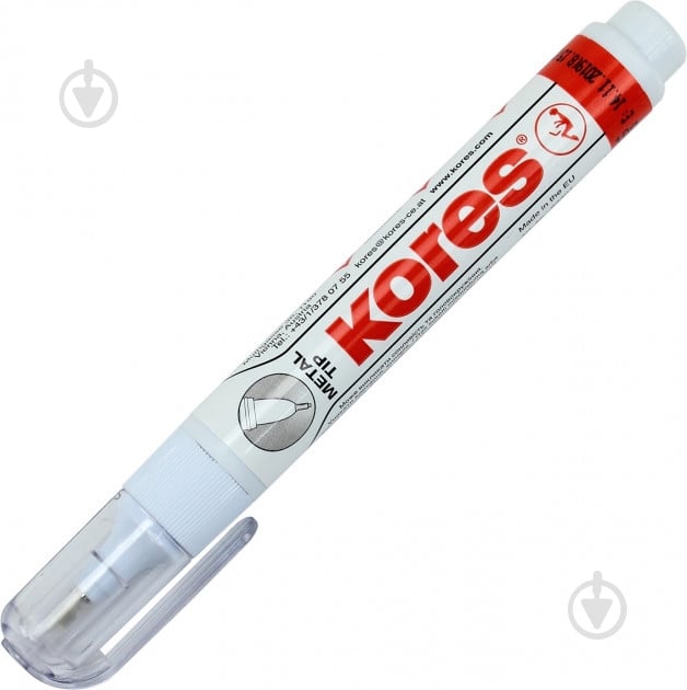 Коректор-ручка Metal Tip 10 г K83301 Kores - фото 1 Коректор-ручка Metal Tip 10 г K83301 Kores - фото 1