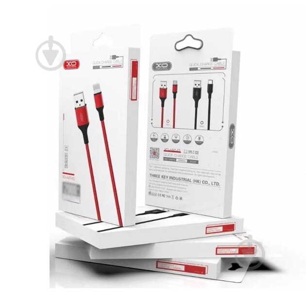 Кабель Xo USB A - Lt NB143 1 м red - фото 2 Кабель Xo USB A - Lt NB143 1 м red - фото 2