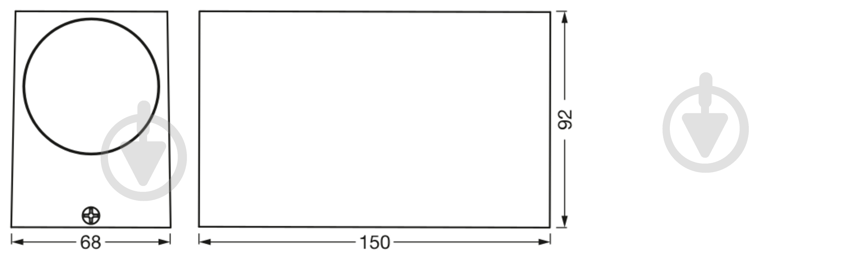 Світильник вуличний настінний Osram Endura Classic Square Updown GU10 IP44 чорний - фото 7