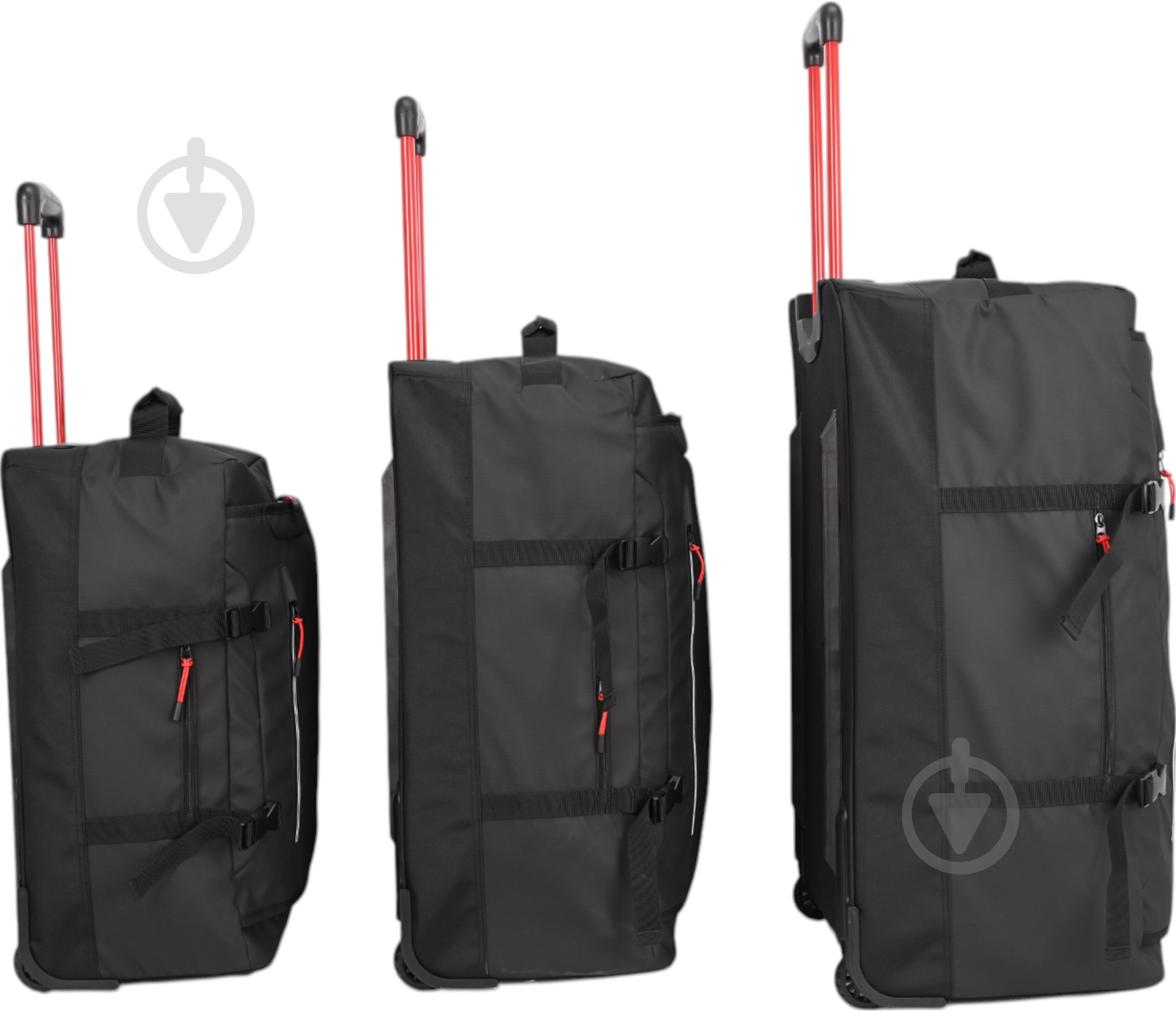 Дорожня сумка Compass MS-3025 90 л чорний 40x33x73 см L - фото 6