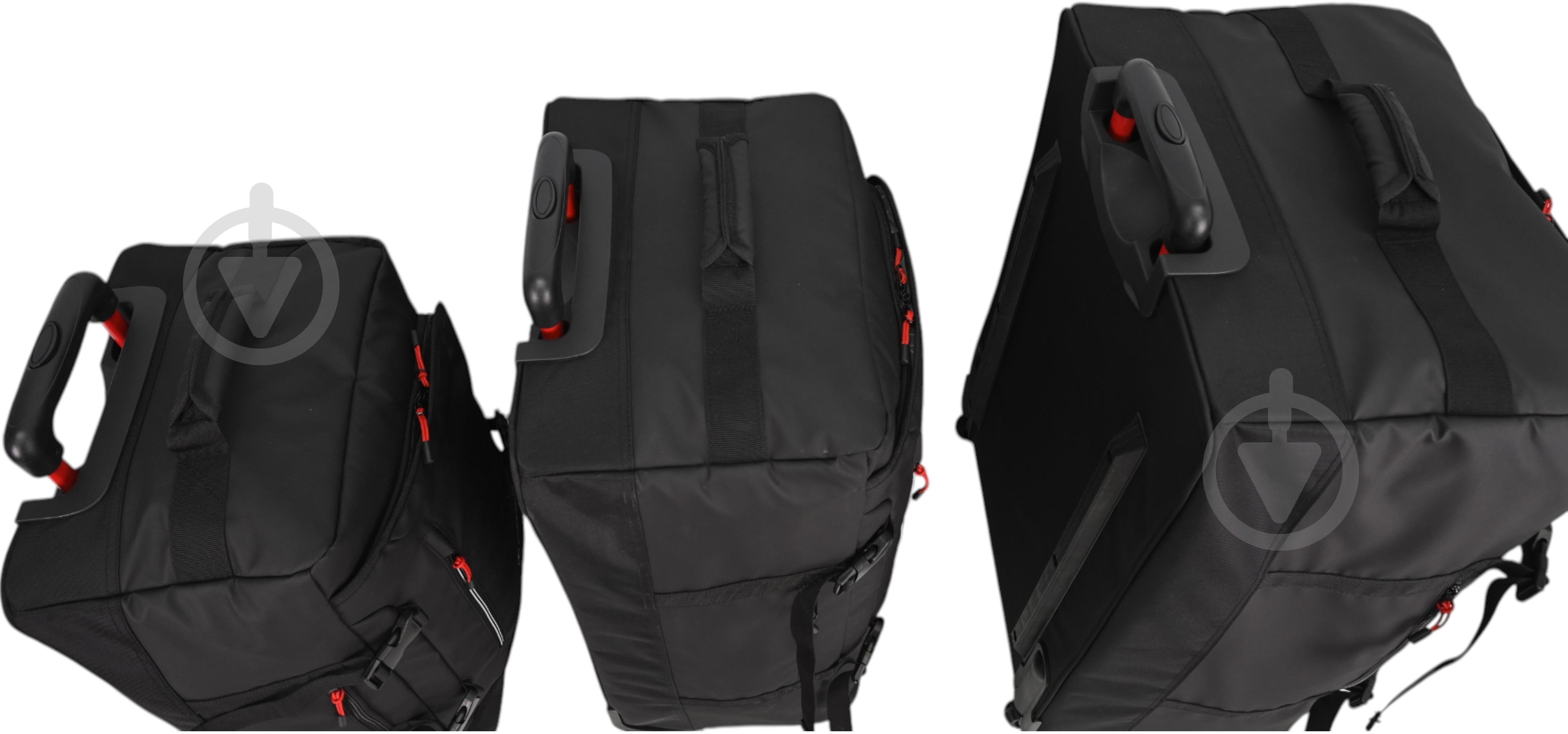 Дорожня сумка Compass MS-3025 90 л чорний 40x33x73 см L - фото 7