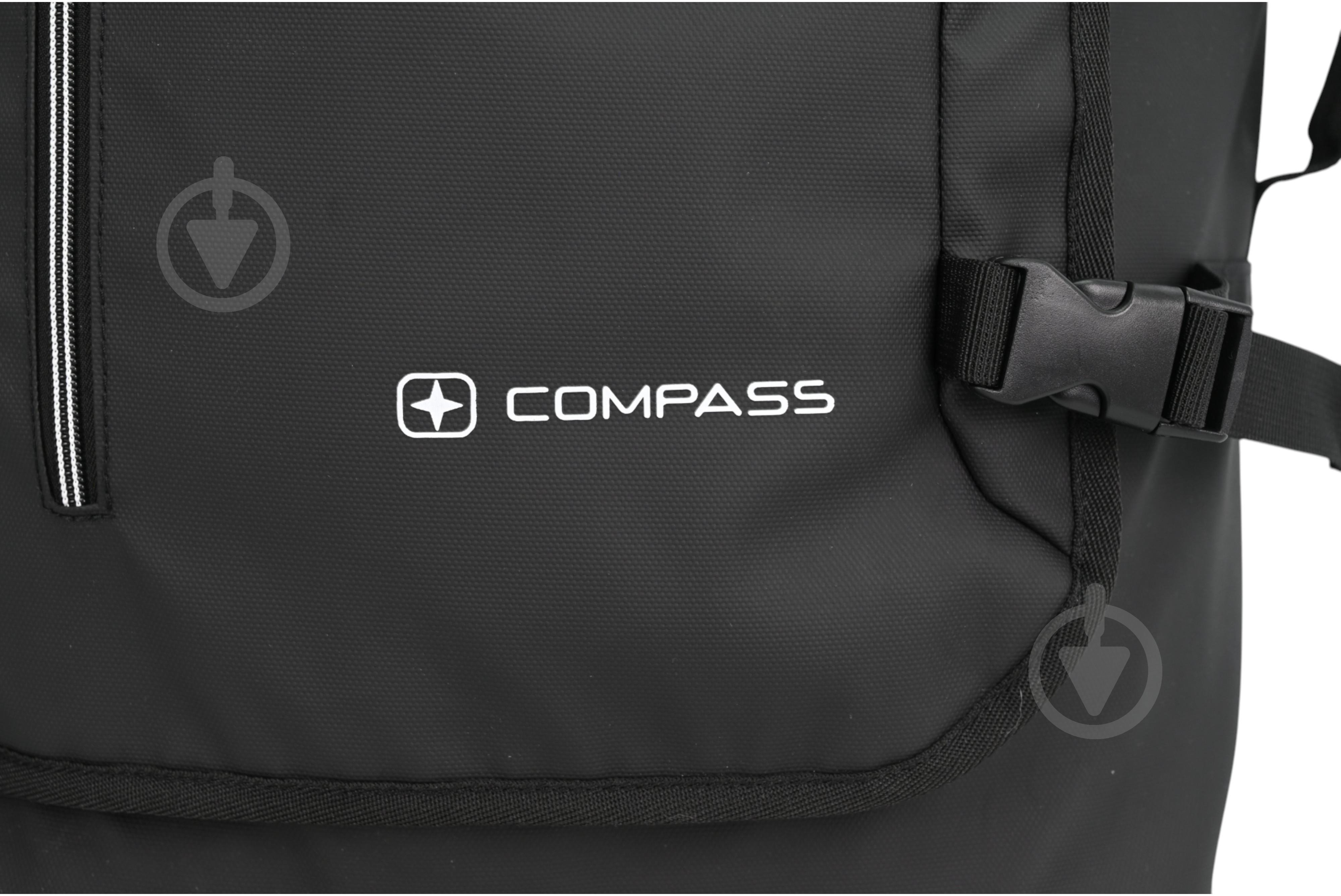 Дорожня сумка Compass MS-3025 90 л чорний 40x33x73 см L - фото 8