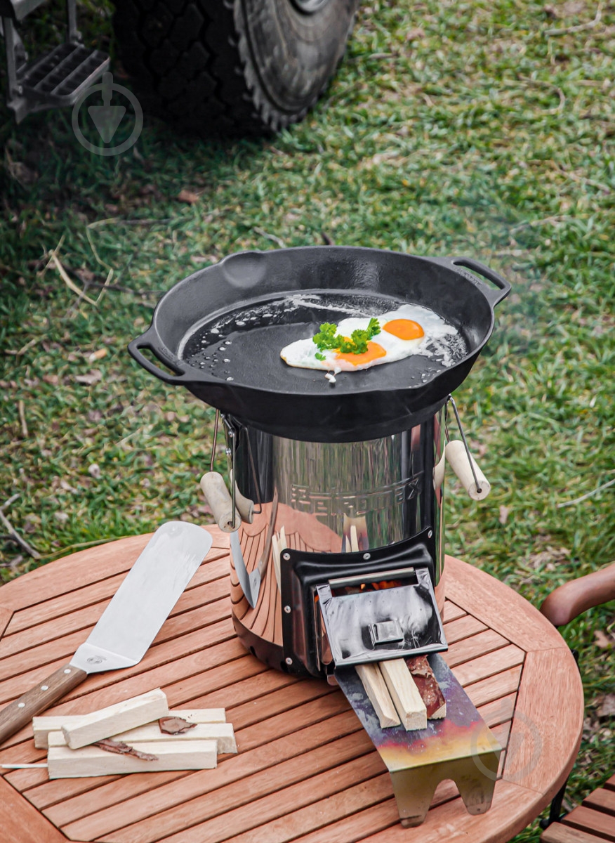 Сковорода чугунная Petromax ø350 мм Fire Skillet с ручками-петлями - фото 3