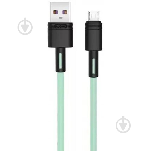 Кабель Xo USB A - Lt NB-Q166 5A 1 м зеленый - фото 1