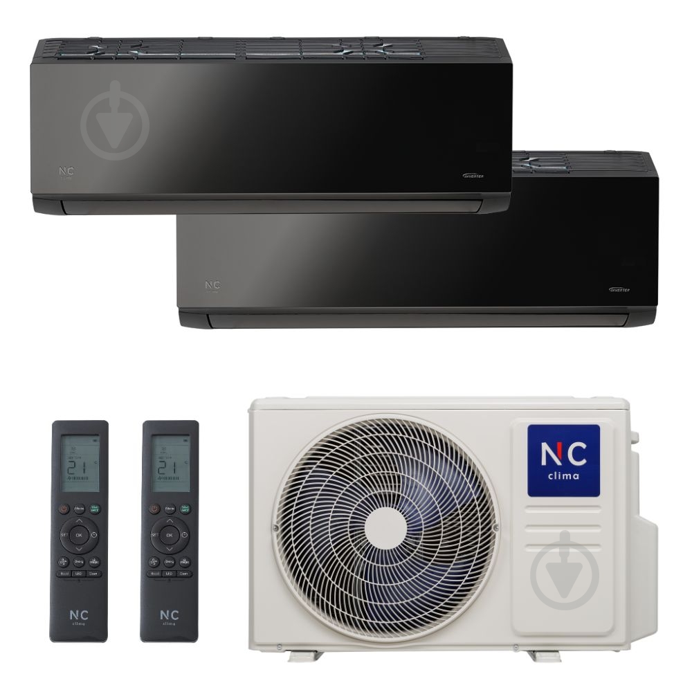 Мультисплит-система NC clima NCI2M18EFIeu+NCI09EHLIw1eu*2 шт. - фото 1