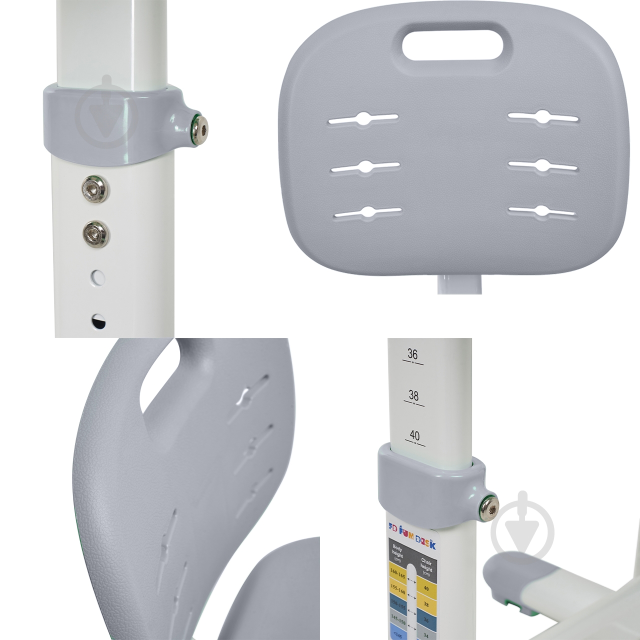 Стілець-трансформер FunDesk SST2-s Grey - фото 3 Стілець-трансформер FunDesk SST2-s Grey - фото 3