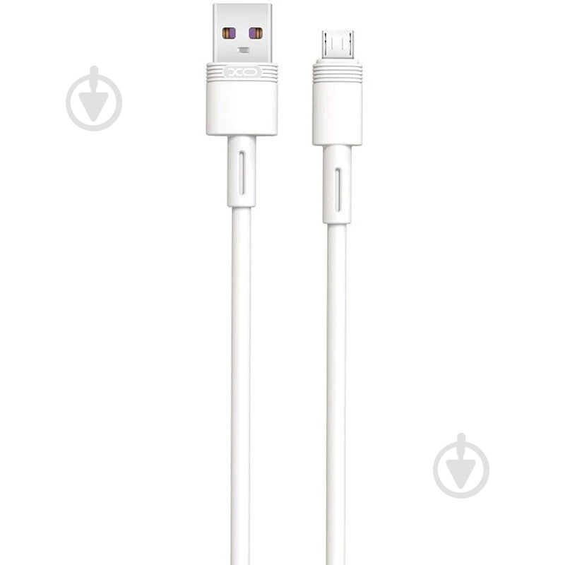 Кабель Xo USB A - Micro B NB-Q166 5A 1 м white - фото 1