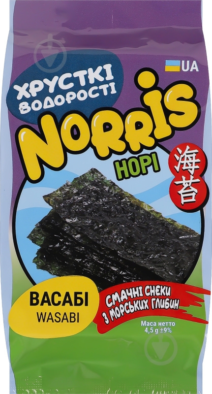 Снеки NORRIS Нори васаби 4.5г - фото 1