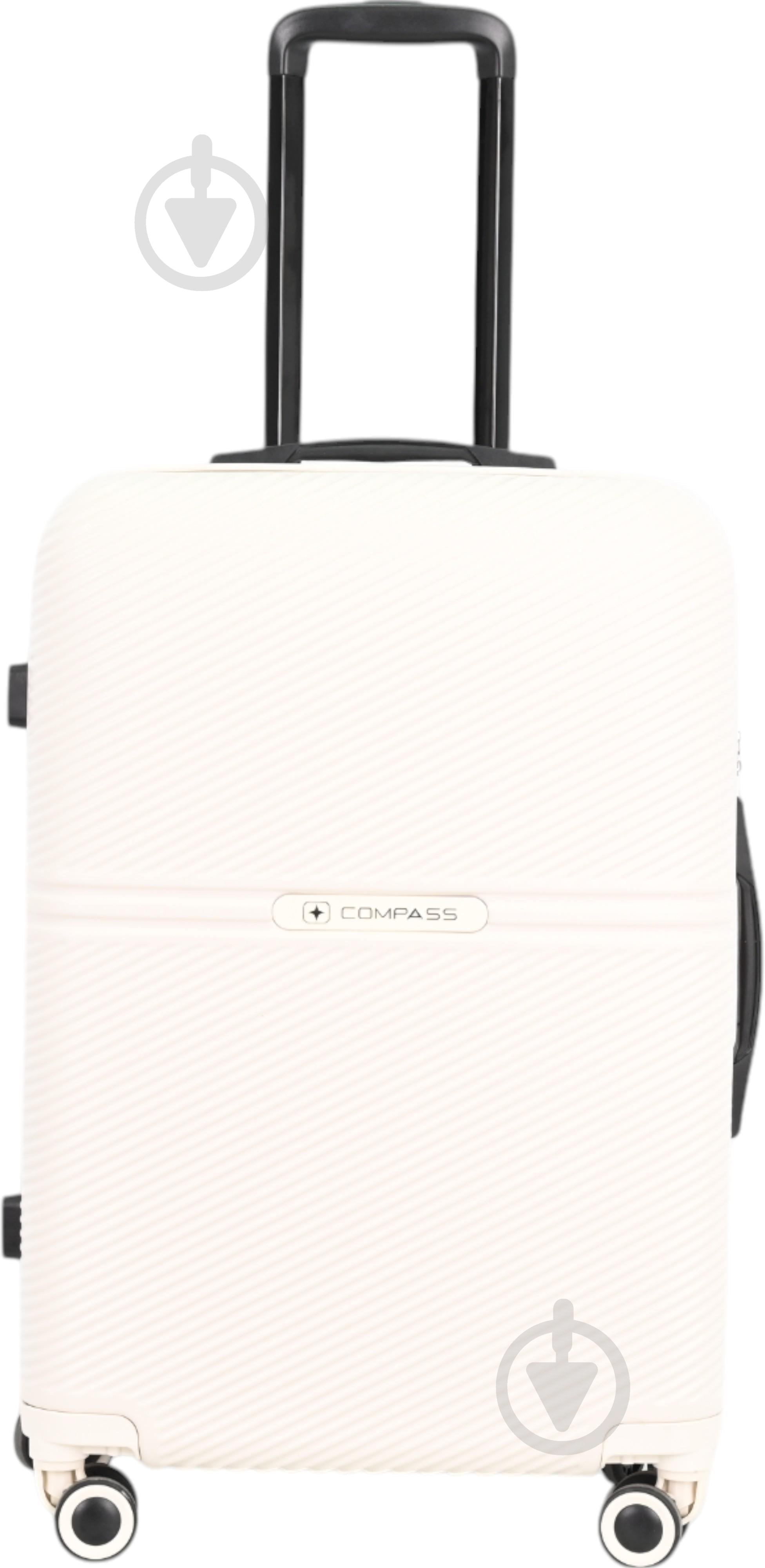 ᐉ Валіза Compass MS-2690 90 л кремовий 52x29x77 см L • Краща ціна