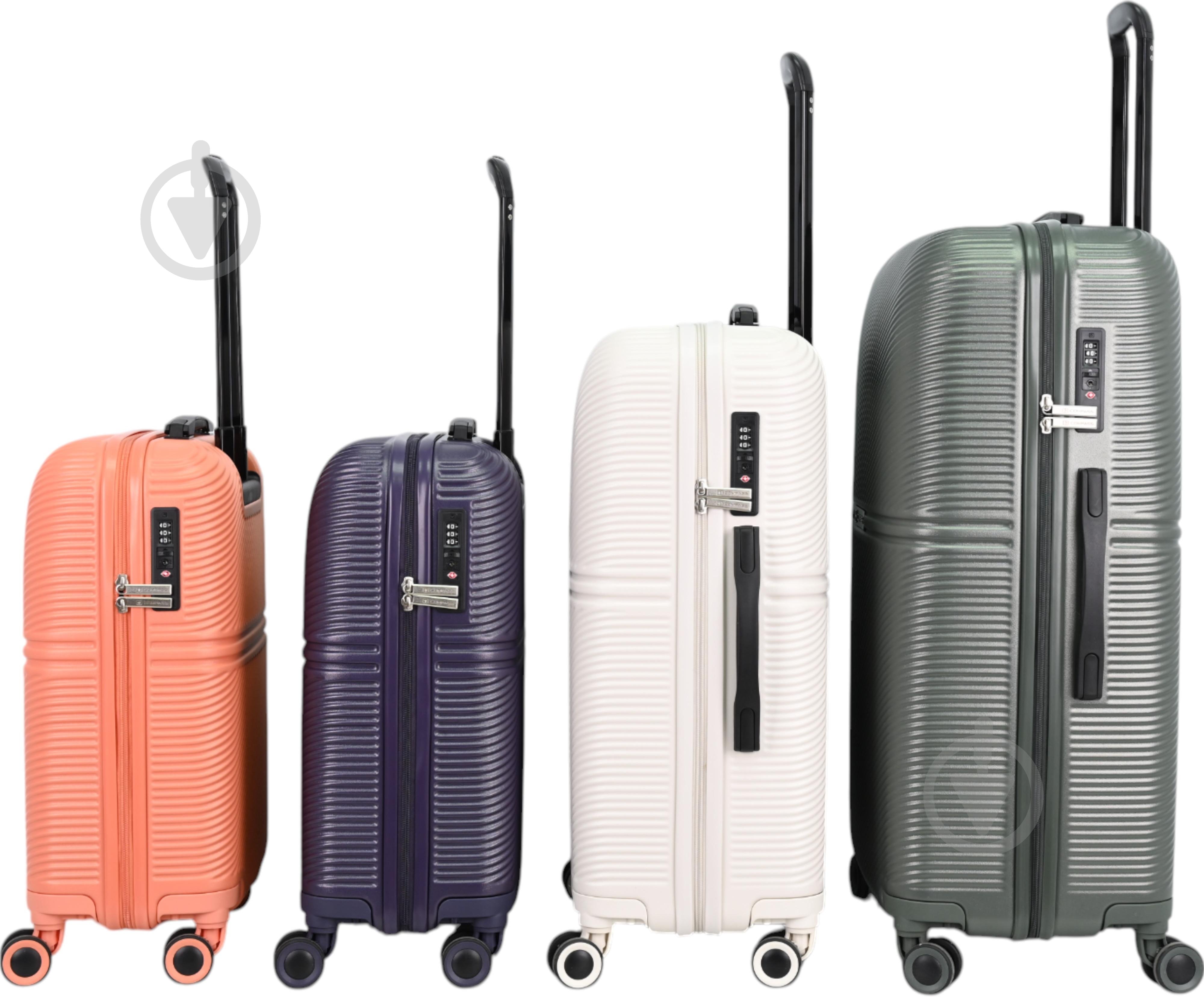 Чемодан Compass MS-2690 90 л кремовый 52x29x77 см L - фото 16