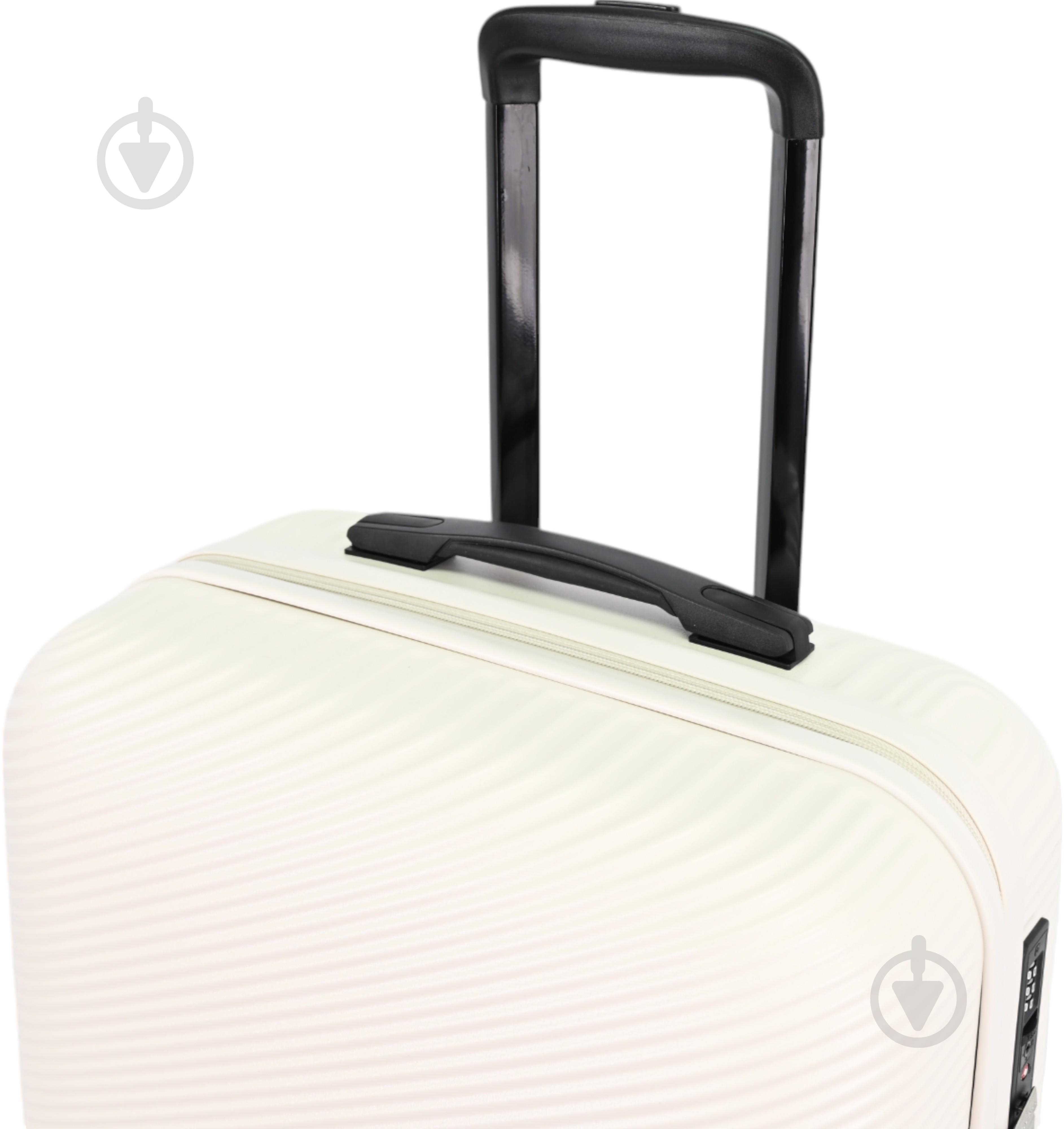 Чемодан Compass MS-2690 90 л кремовый 52x29x77 см L - фото 9