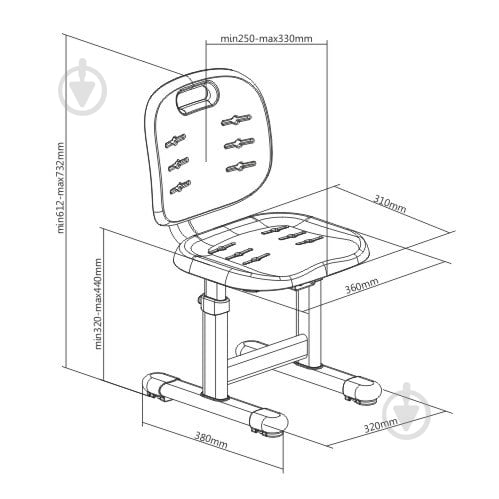 Стул-трансформер FunDesk SST2 Pink - фото 10