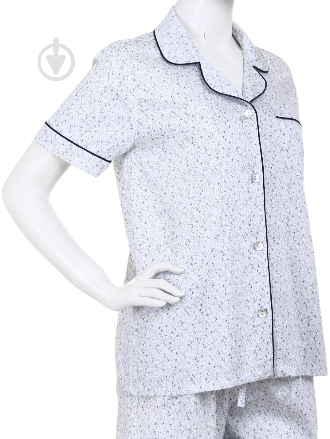 Рубашка Lameirinho Arette с коротким рукавом р. S сатин - фото 2 Рубашка Lameirinho Arette с коротким рукавом р. S сатин - фото 2