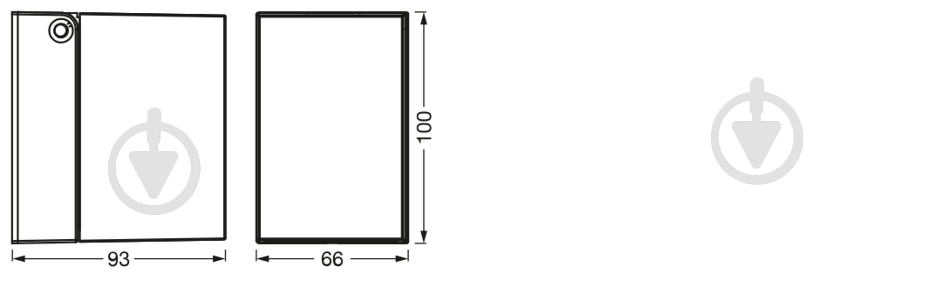 Бра Ledvance Endura Classic Square Down GU10 IP44 чорний - фото 7