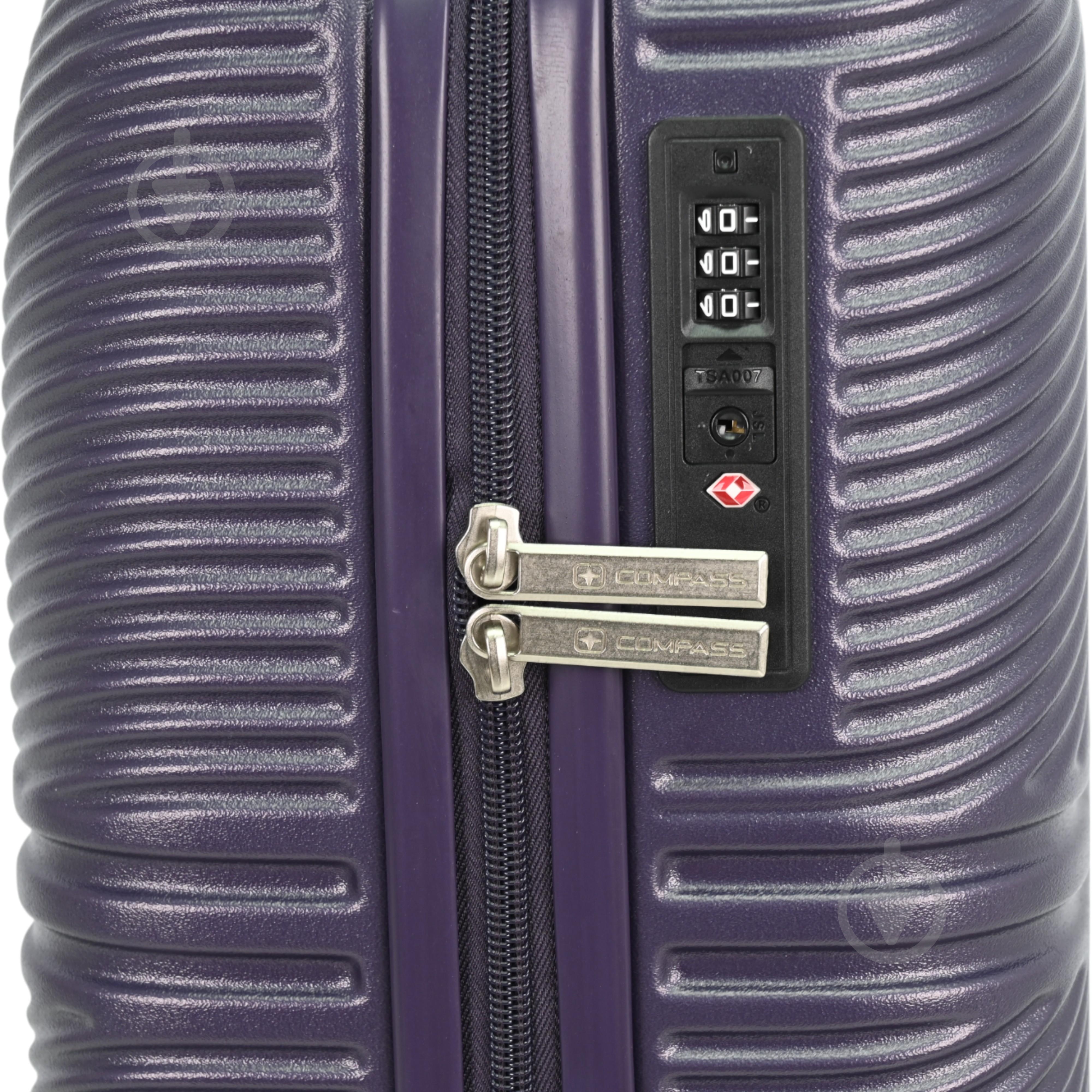 Чемодан Compass MS-2690 90 л фиолетовый 52x29x77 см L - фото 4