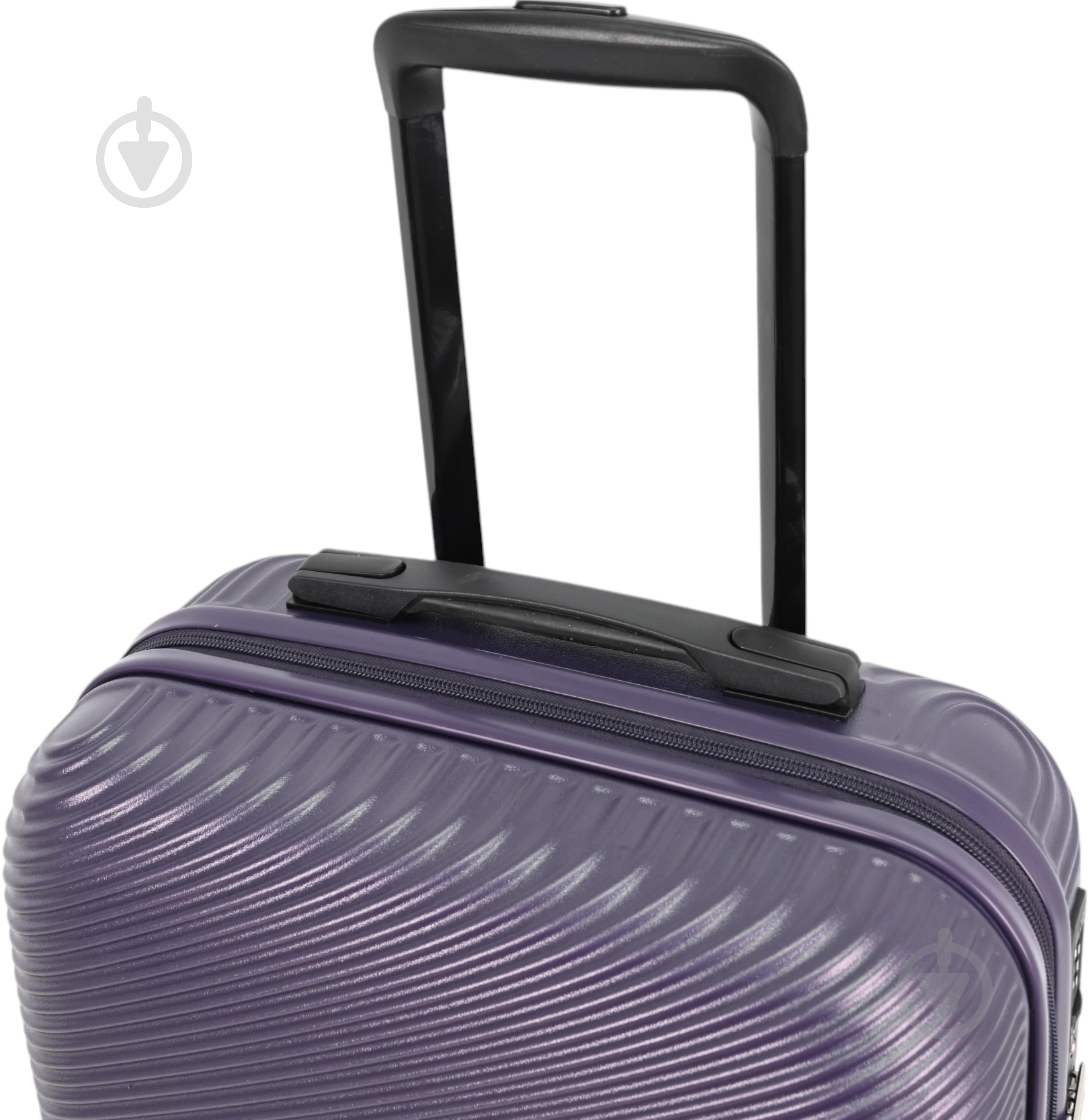 Чемодан Compass MS-2690 90 л фиолетовый 52x29x77 см L - фото 6