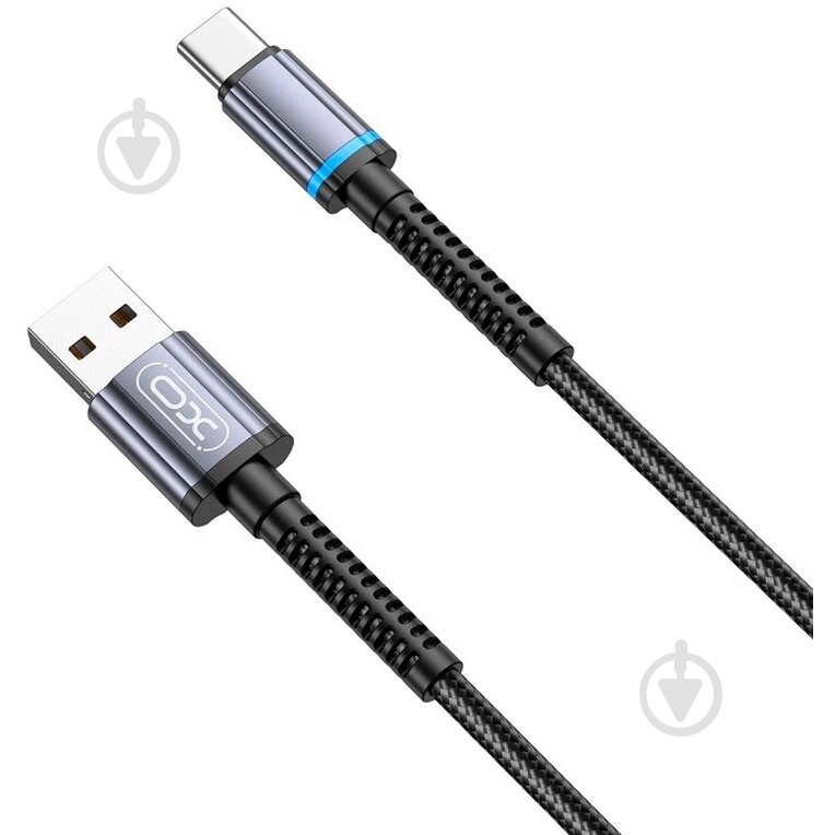 Кабель Xo USB A - USB C XO-NB215 2.4A 1 м black - фото 1 Кабель Xo USB A - USB C XO-NB215 2.4A 1 м black - фото 1