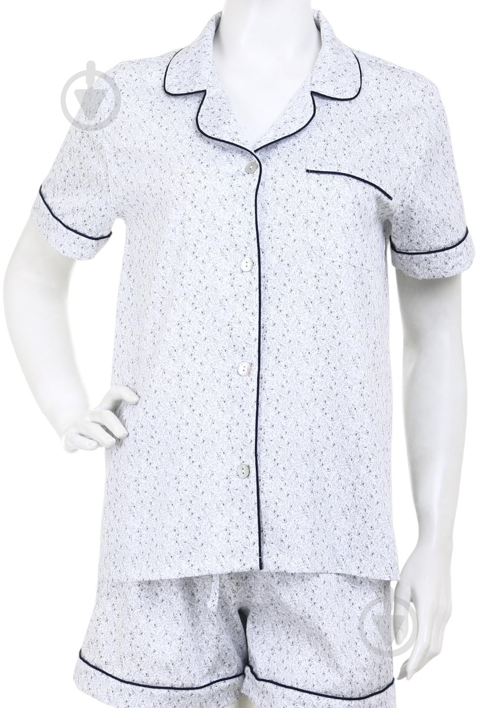 Рубашка Lameirinho Arette с коротким рукавом р. L сатин - фото 1 Рубашка Lameirinho Arette с коротким рукавом р. L сатин - фото 1